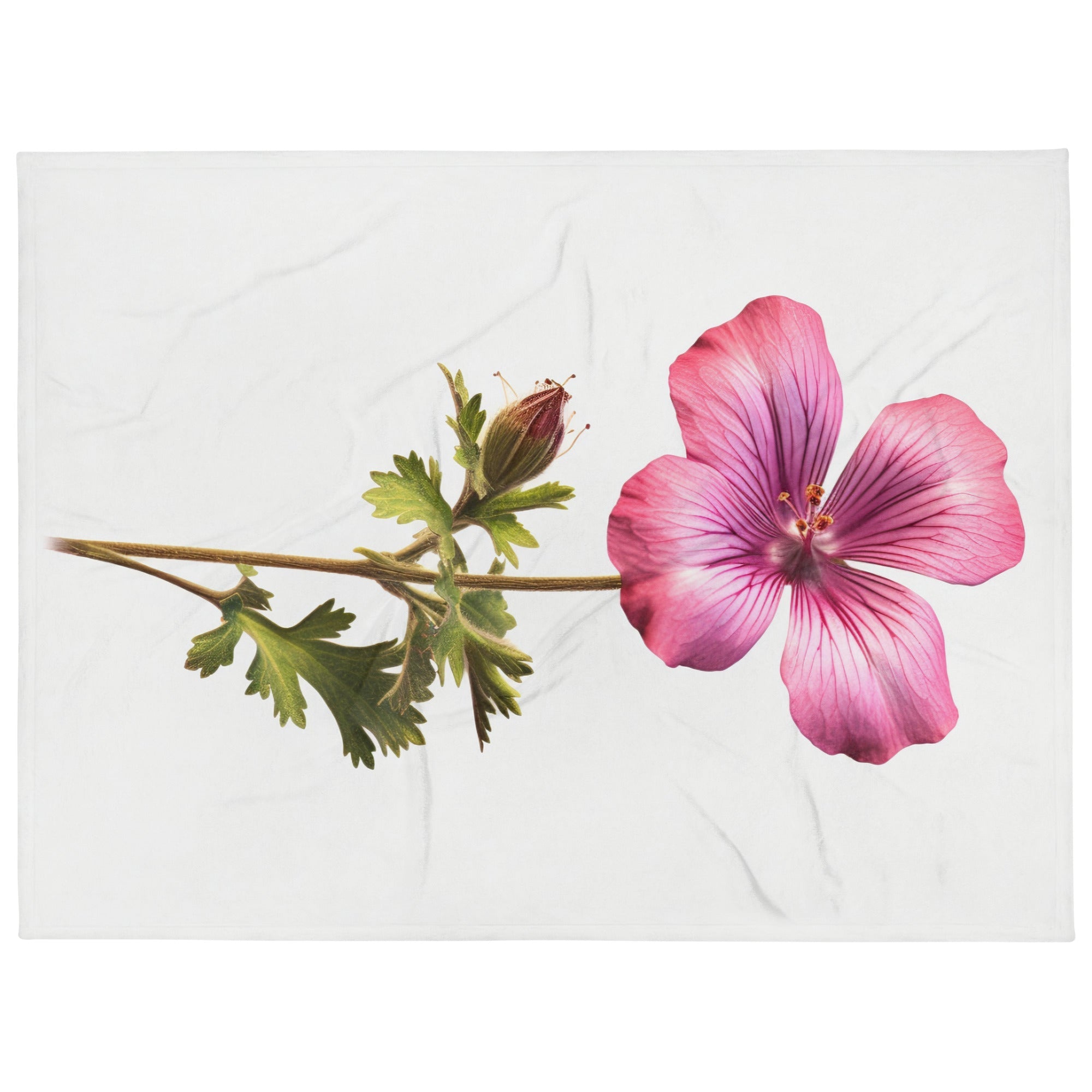 Cranesbill Flower Blanket by Visual Verse - Image 1