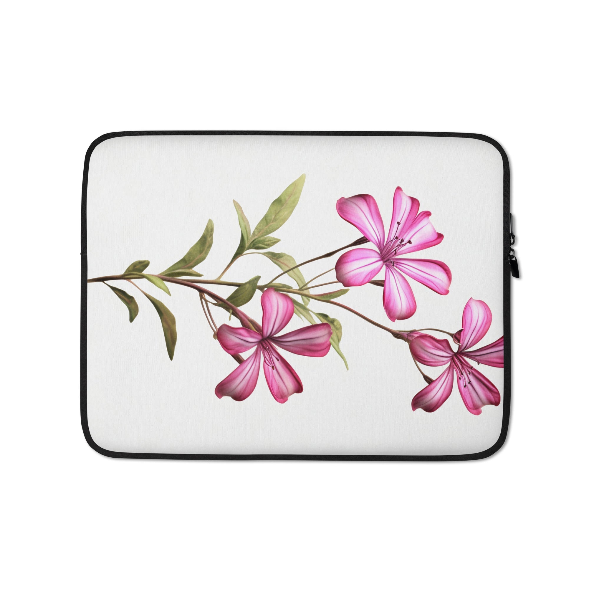 Creeping Phlox Flower Laptop Sleeve by Visual Verse - Image 2