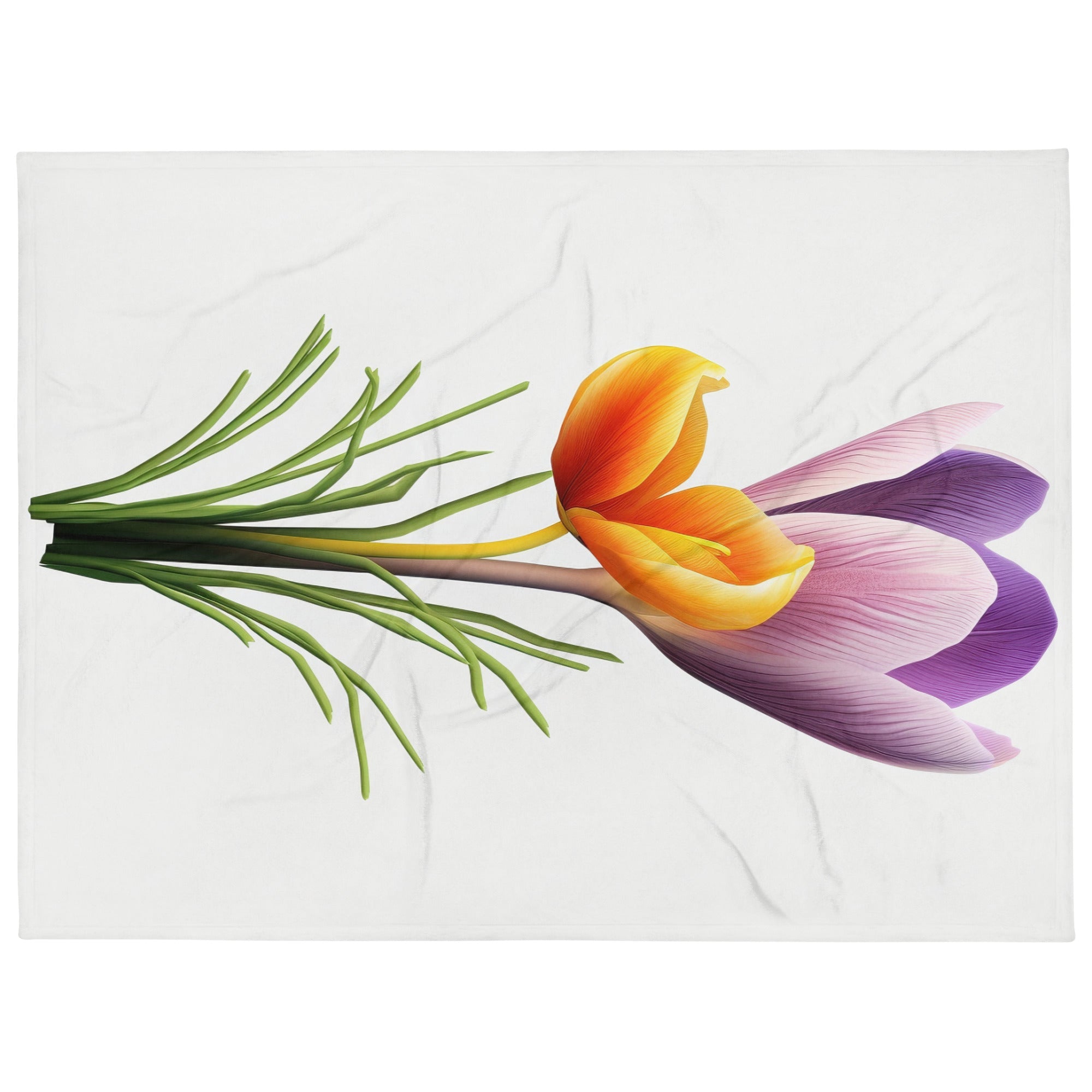 Crocus Flower Blanket by Visual Verse - Image 1