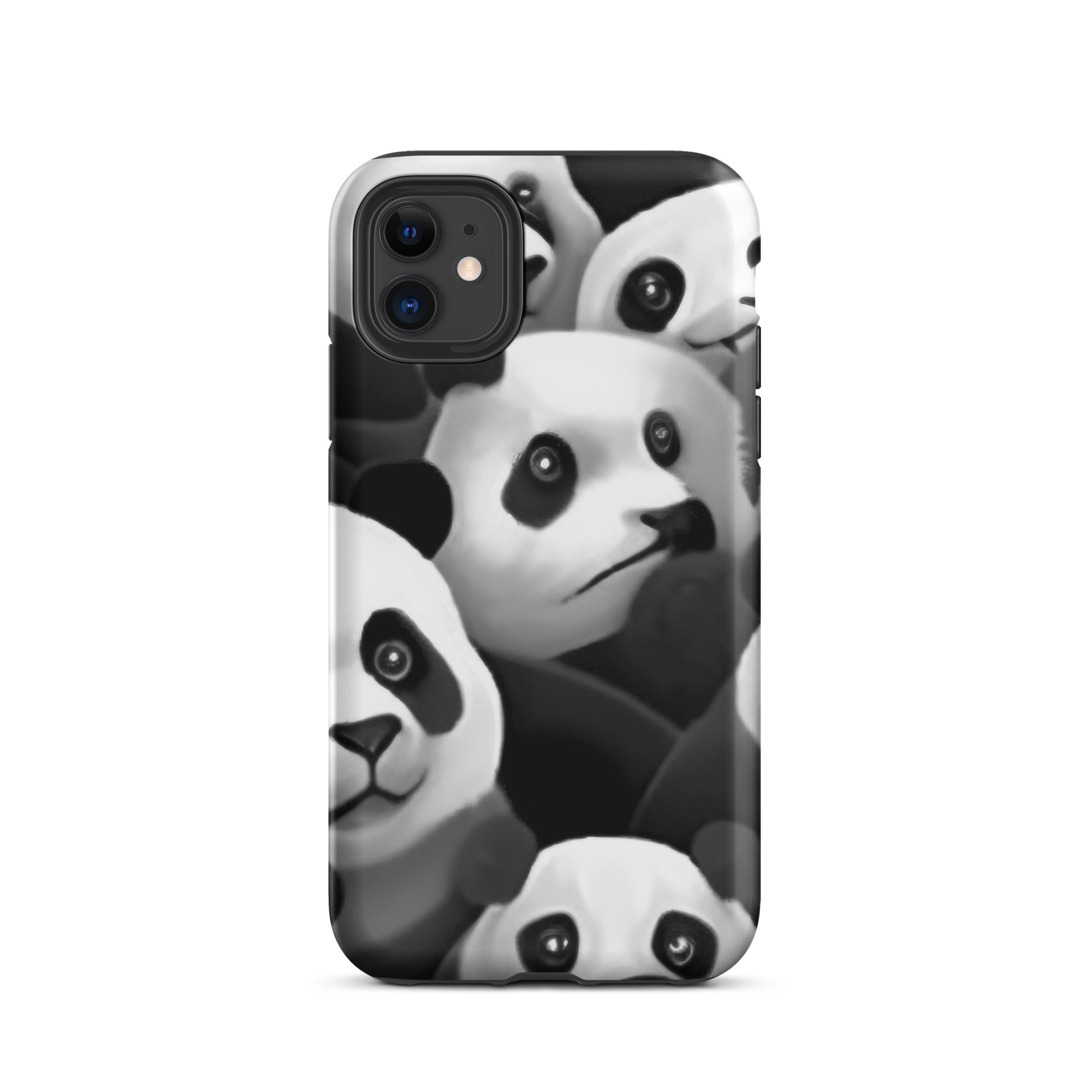 Cute & Playful Panda Faces iPhone Case by Visual Verse - Image 2