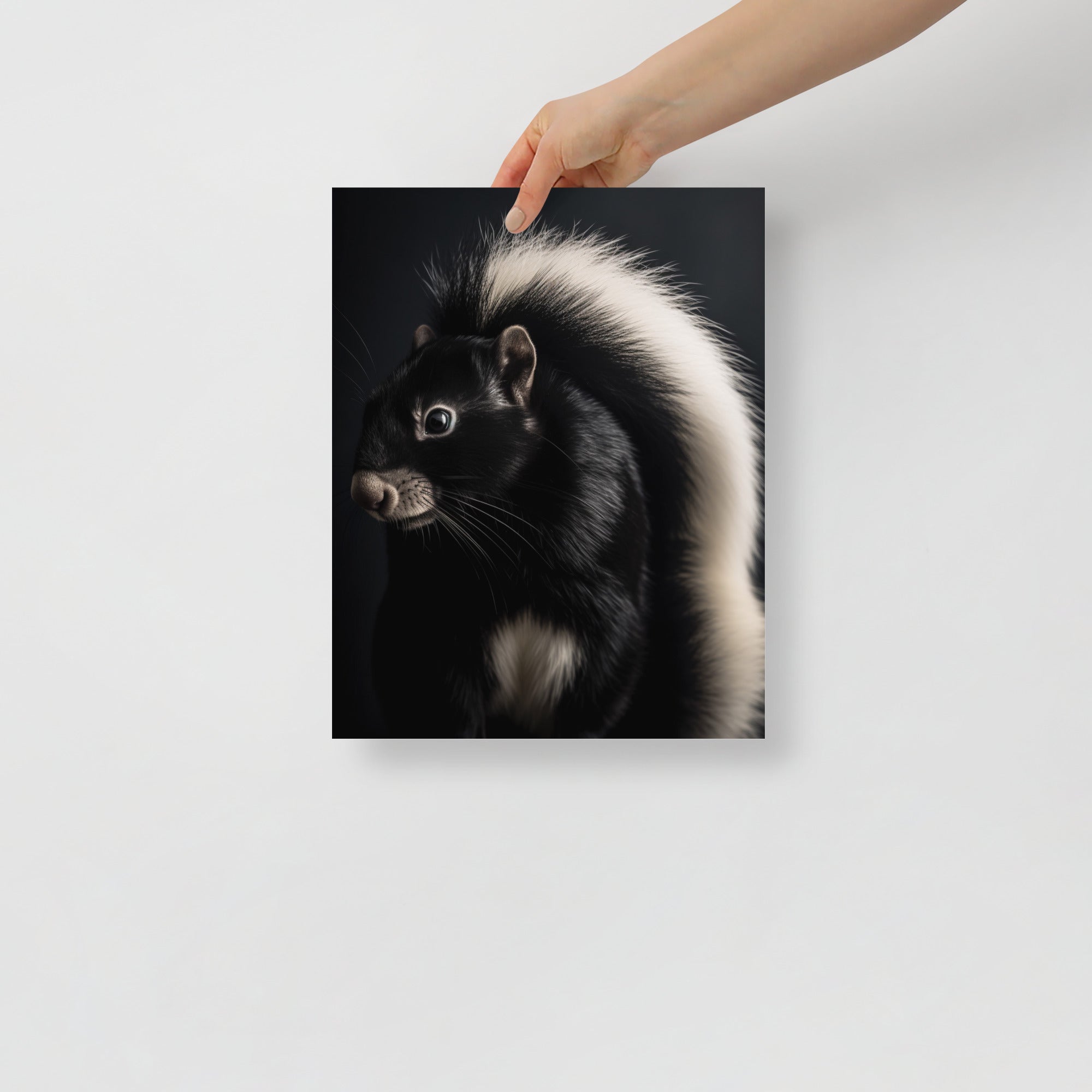 Cute Skunk in Nature Art Poster by Visual Verse - Image 2