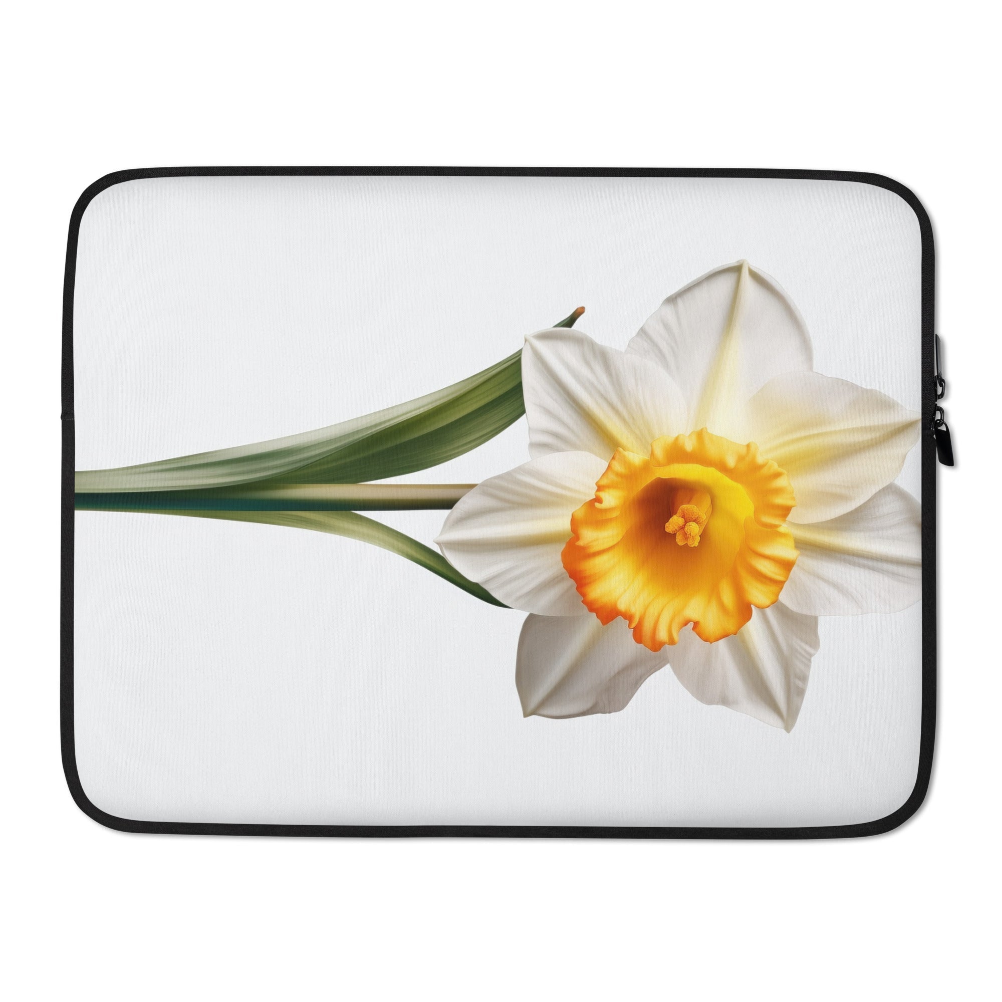 Daffodil Flower Laptop Sleeve by Visual Verse - Image 1