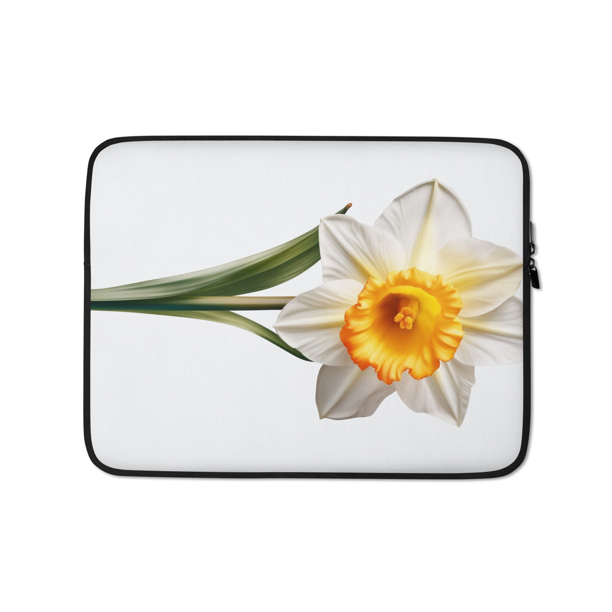 Daffodil Flower Laptop Sleeve by Visual Verse - Image 2