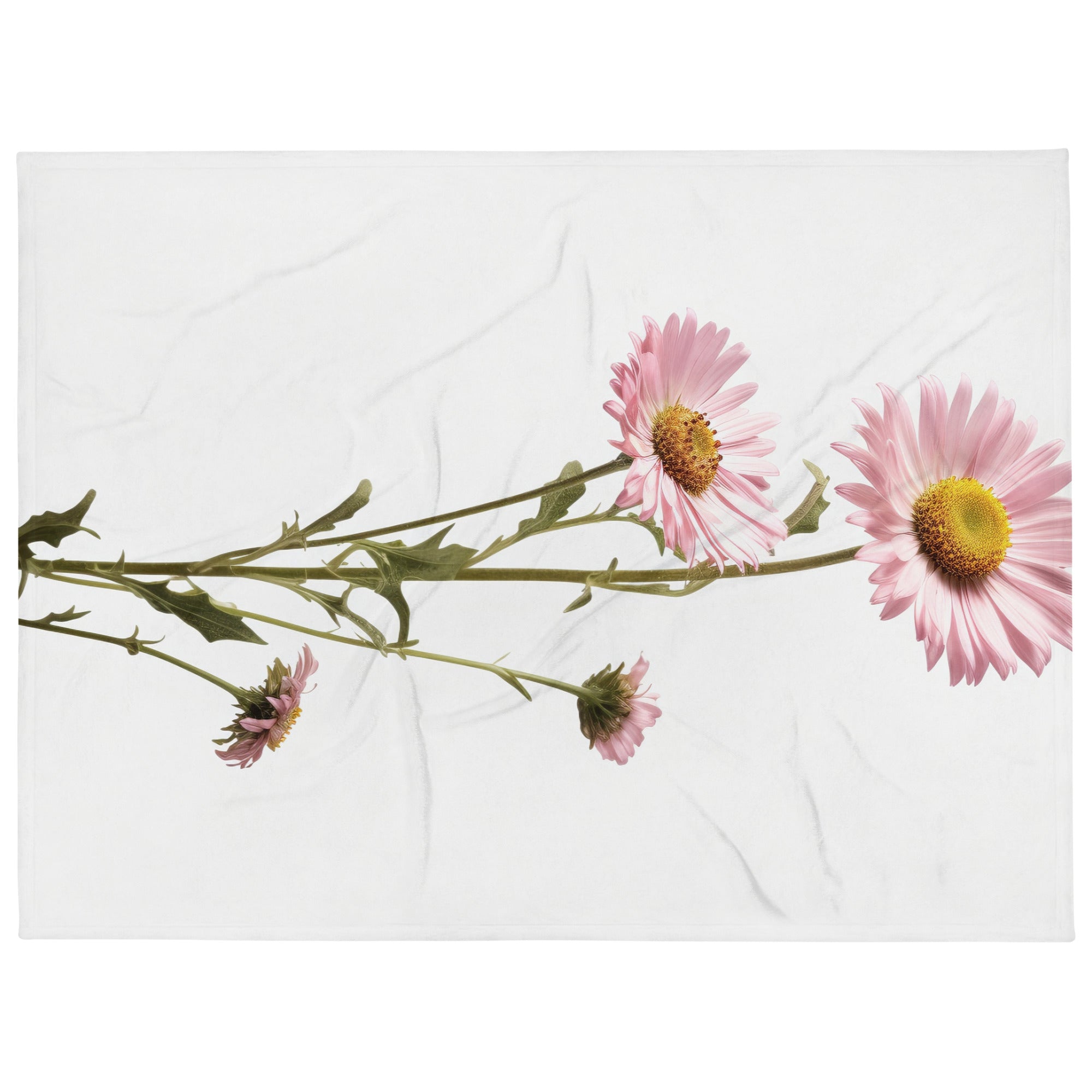 Daisy Fleabane Flower Blanket by Visual Verse - Image 1