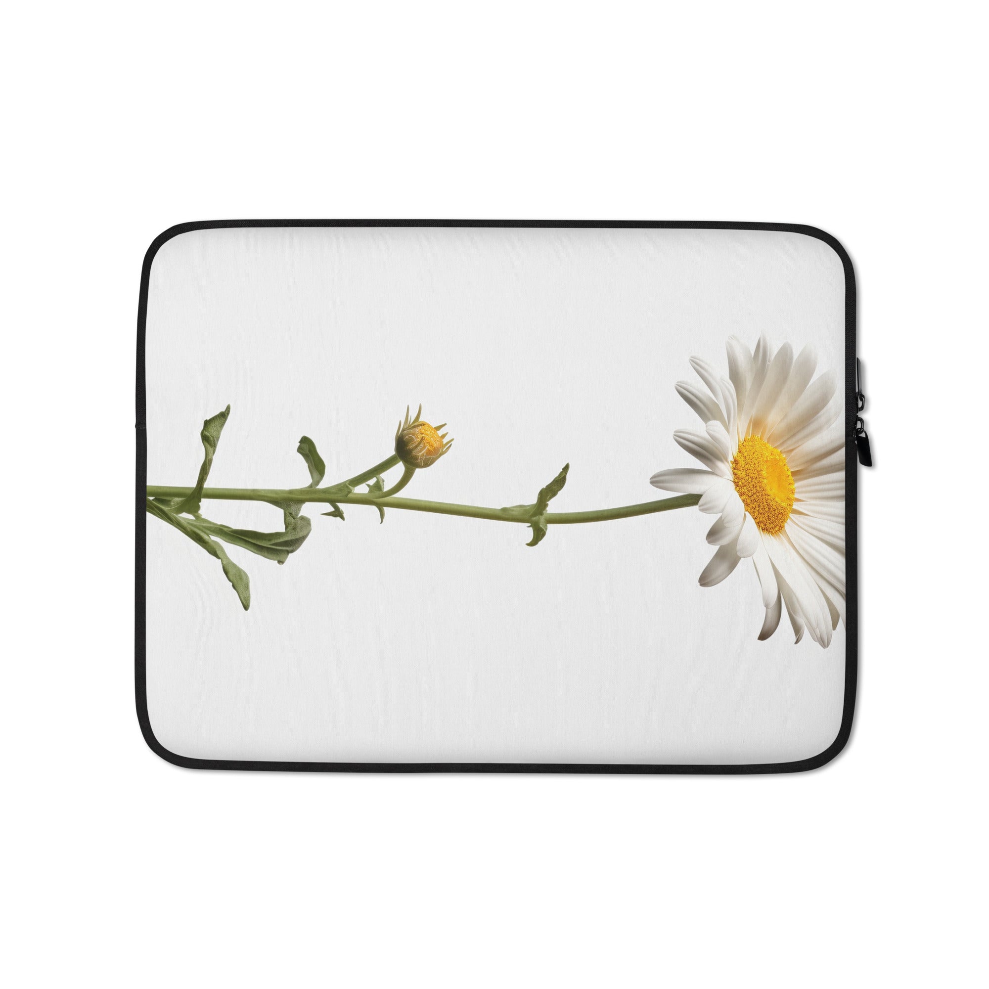 Daisy Flower Laptop Sleeve by Visual Verse - Image 2