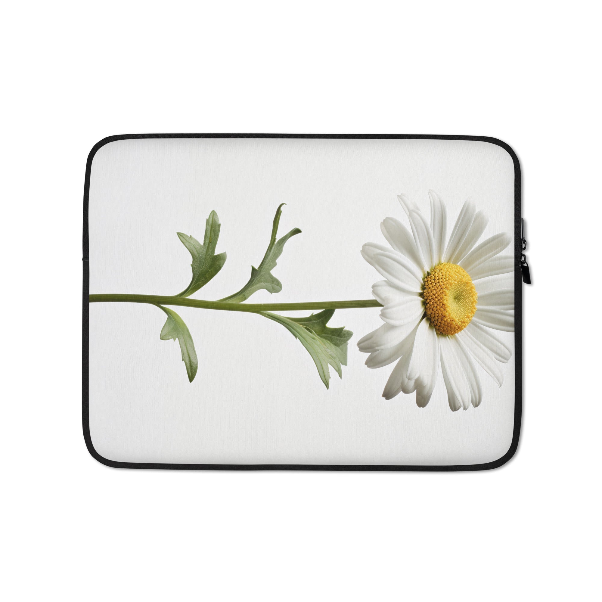 Daisy May Shasta Daisy Flower Laptop Sleeve by Visual Verse - Image 2