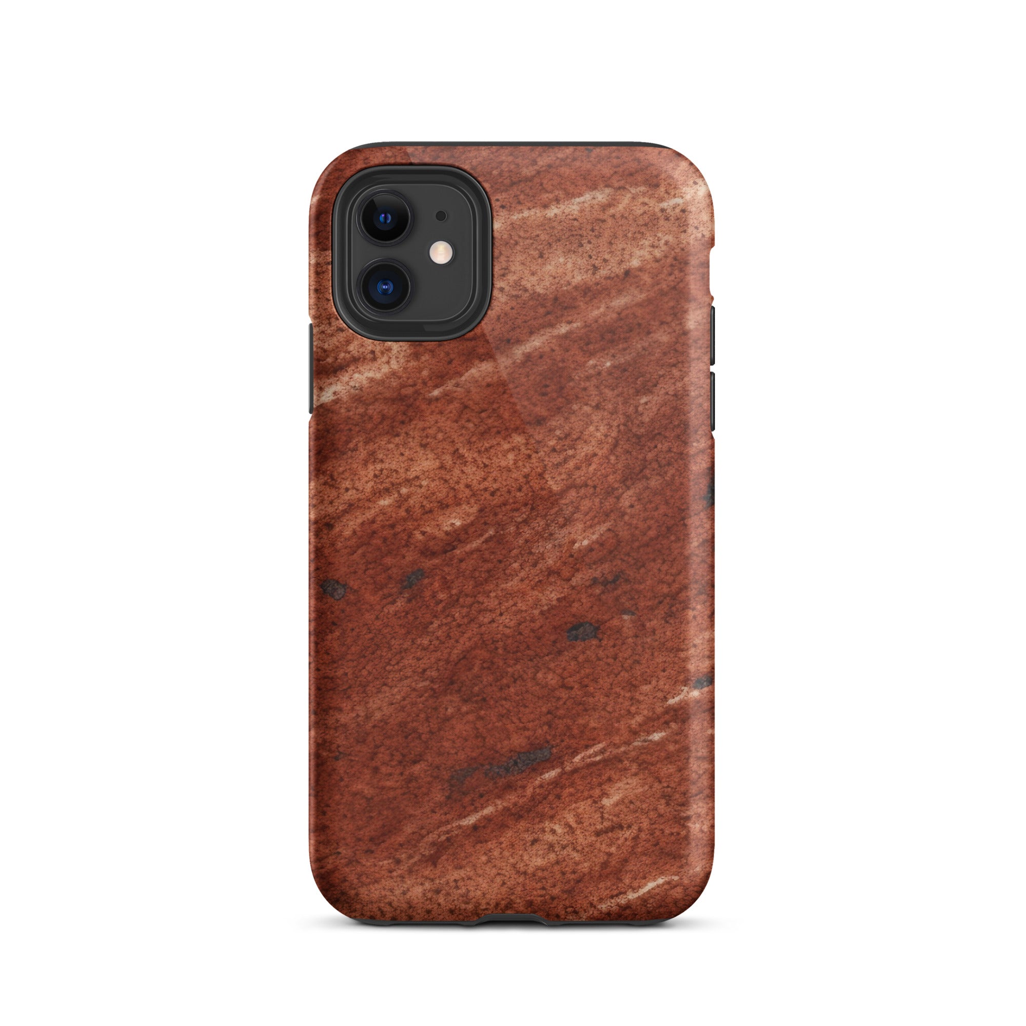 Dakota Mahogany Granite iPhone Case by Visual Verse - Image 1