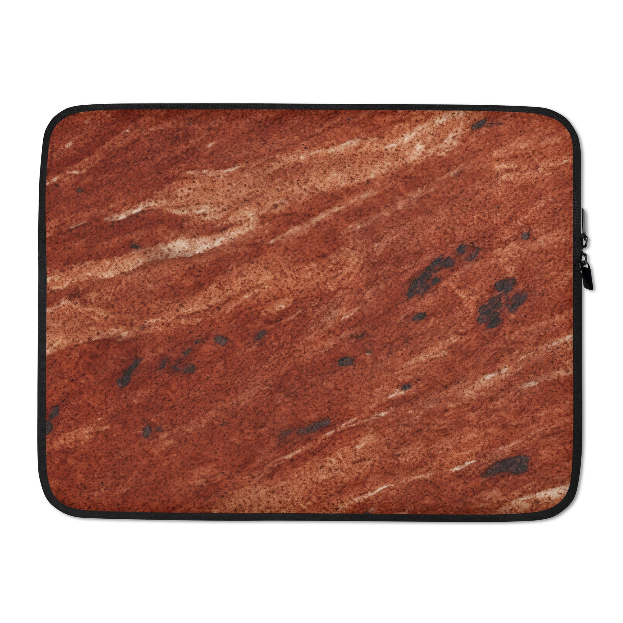 Dakota Mahogany Granite Laptop Sleeve by Visual Verse - Image 1