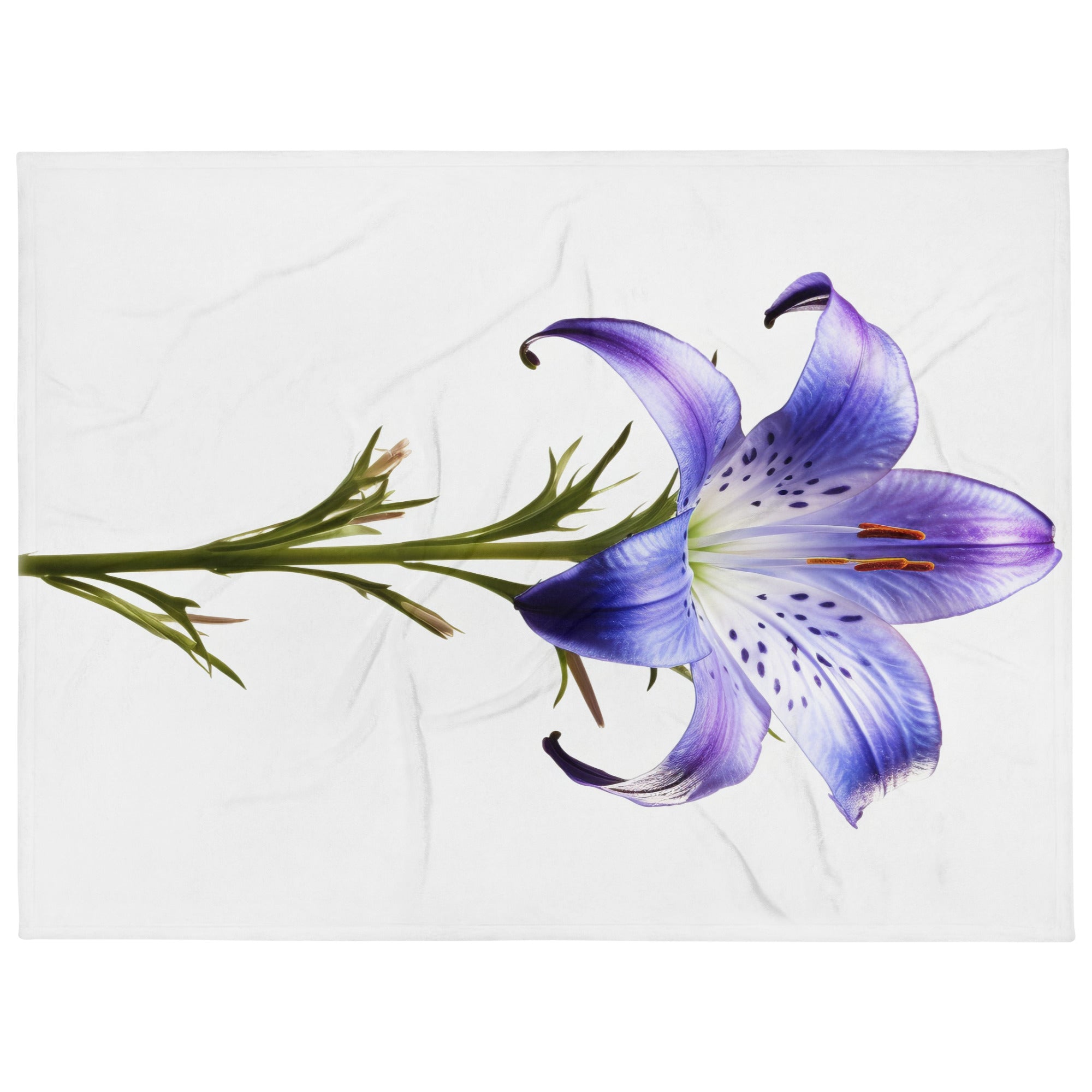 Dalmatian Bellflower Flower Blanket by Visual Verse - Image 1