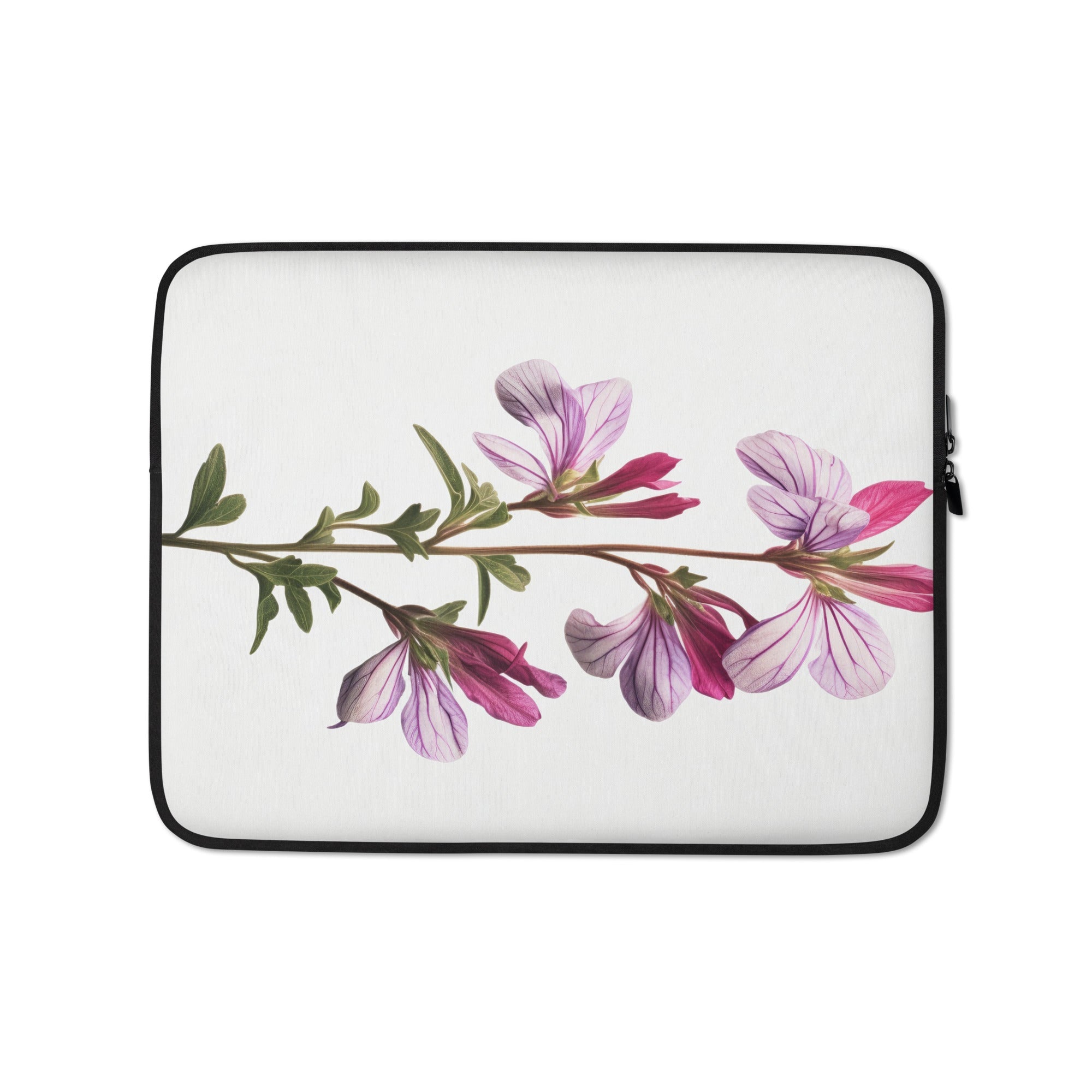 Dames Rocket Flower Laptop Sleeve by Visual Verse - Image 2