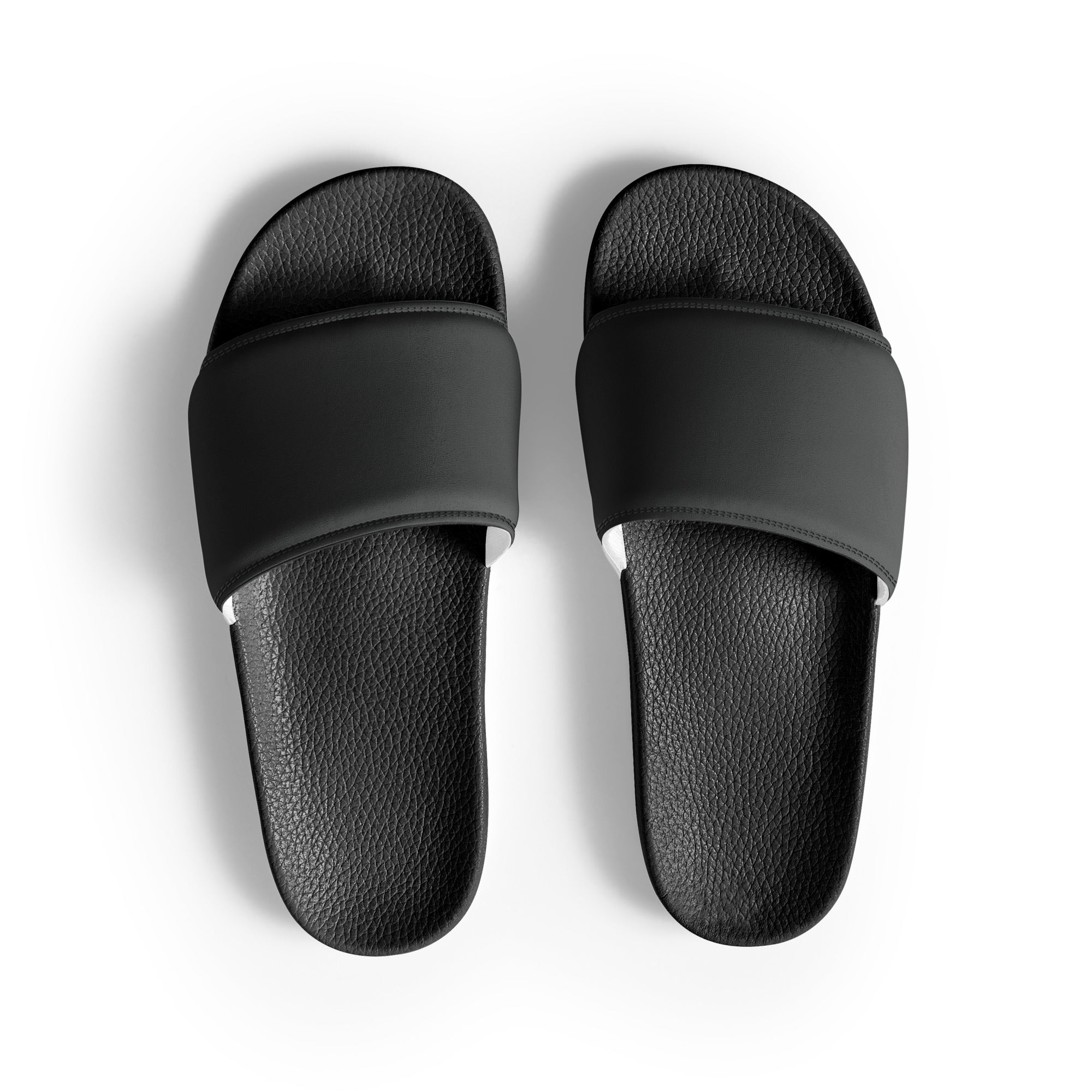 Dark Gray Color Men's Slides by Visual Verse - Image 1