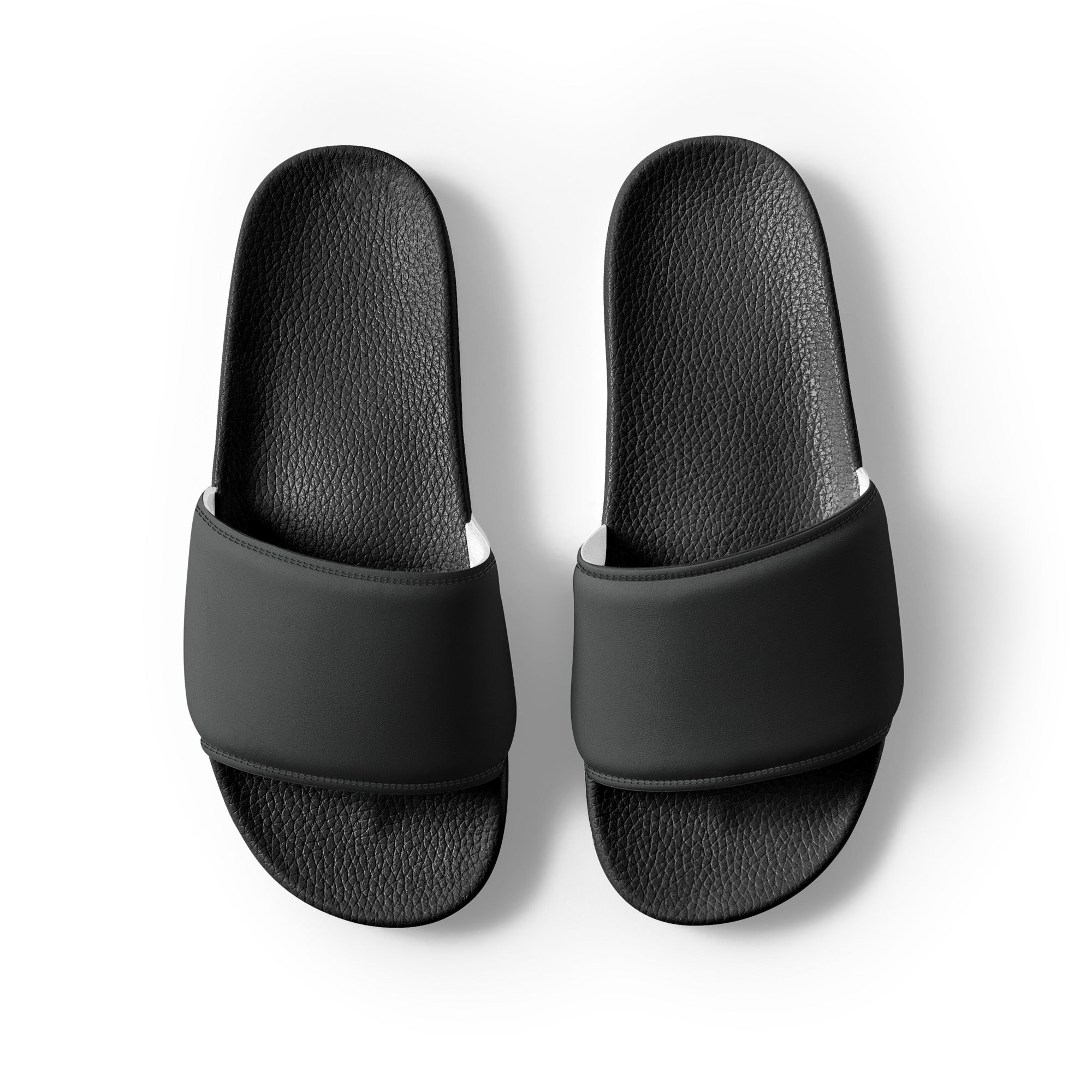 Dark Gray Color Men's Slides by Visual Verse - Image 2