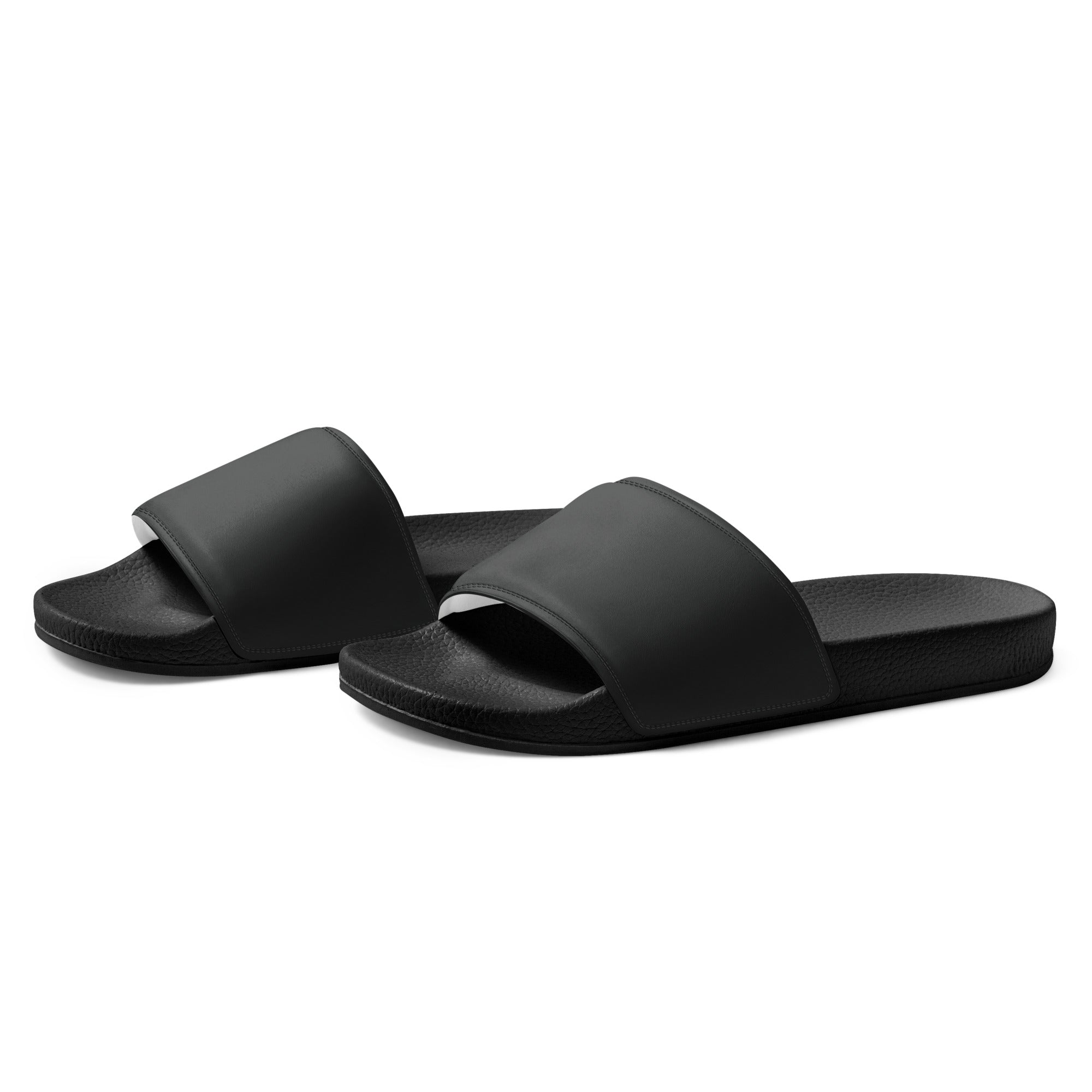 Dark Gray Color Men's Slides by Visual Verse - Image 3