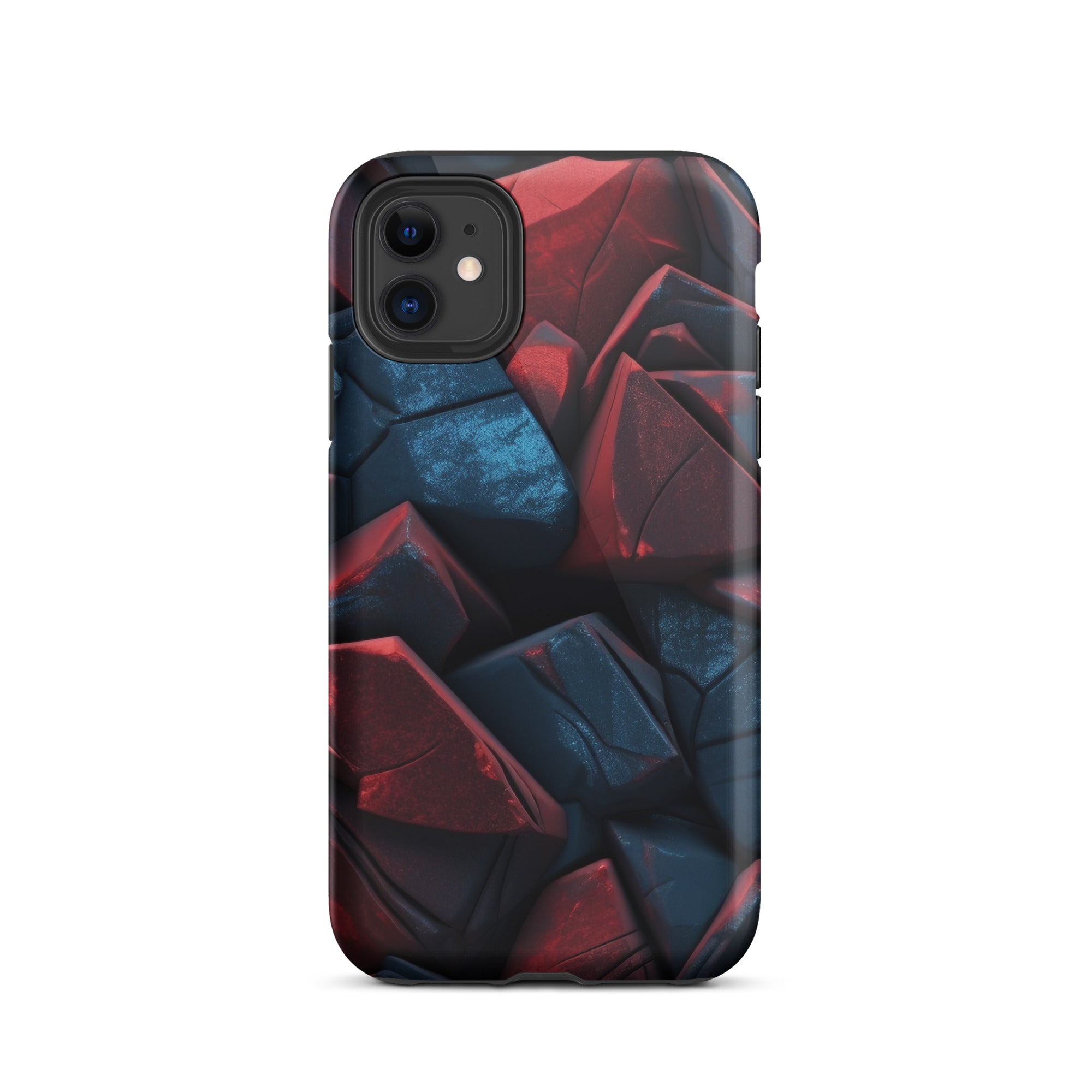 Dark Red Rocks iPhone Case by Visual Verse - Image 1