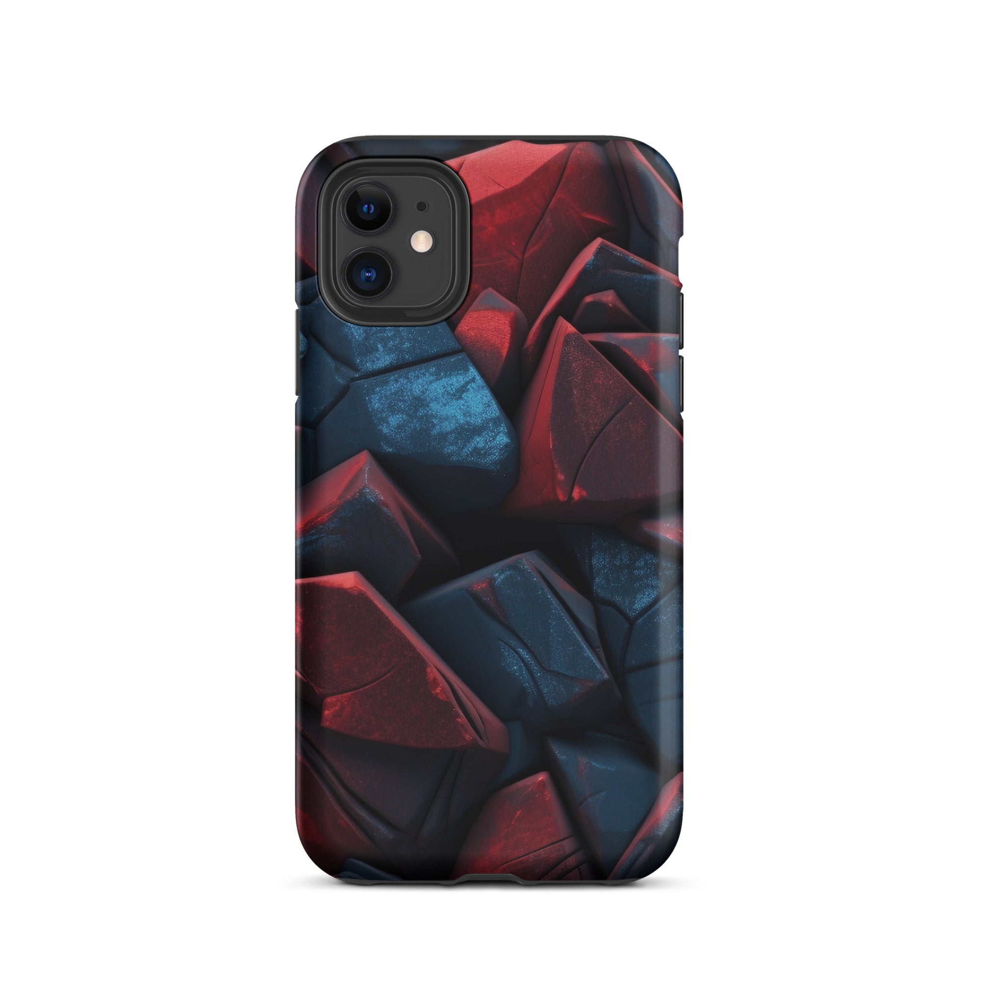 Dark Red Rocks iPhone Case by Visual Verse - Image 2