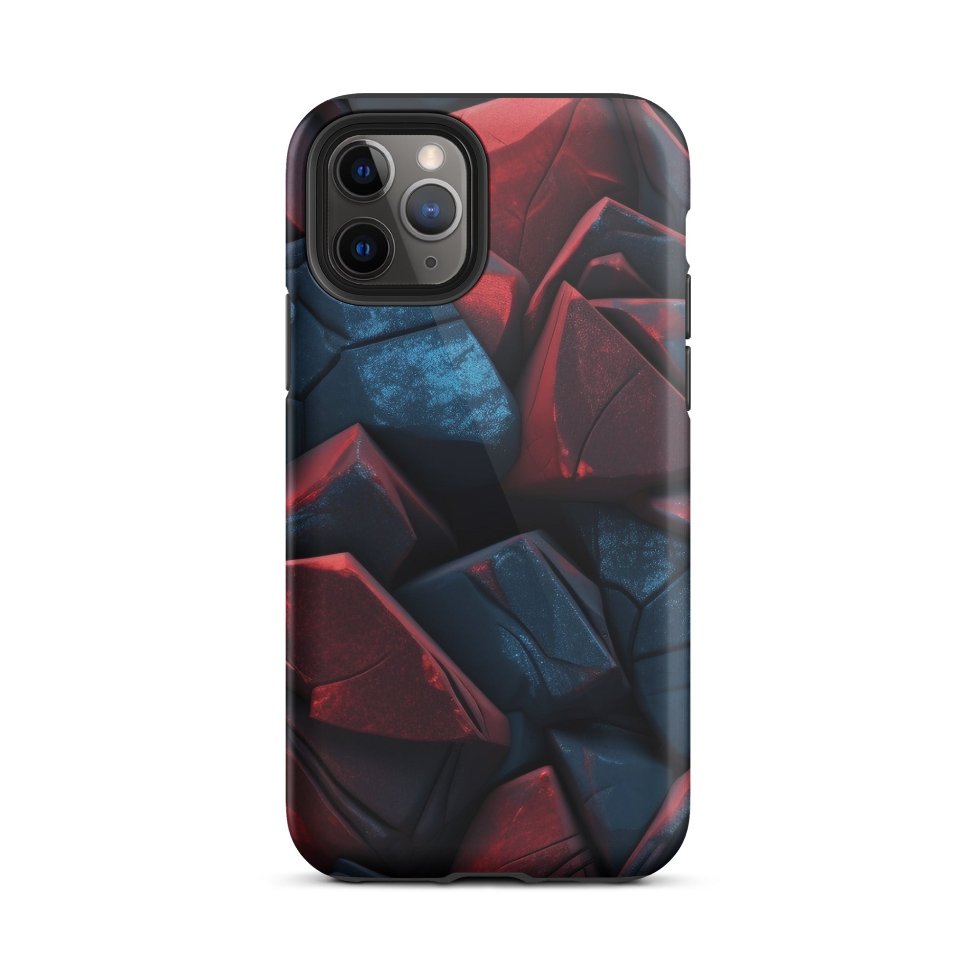 Dark Red Rocks iPhone Case by Visual Verse - Image 3