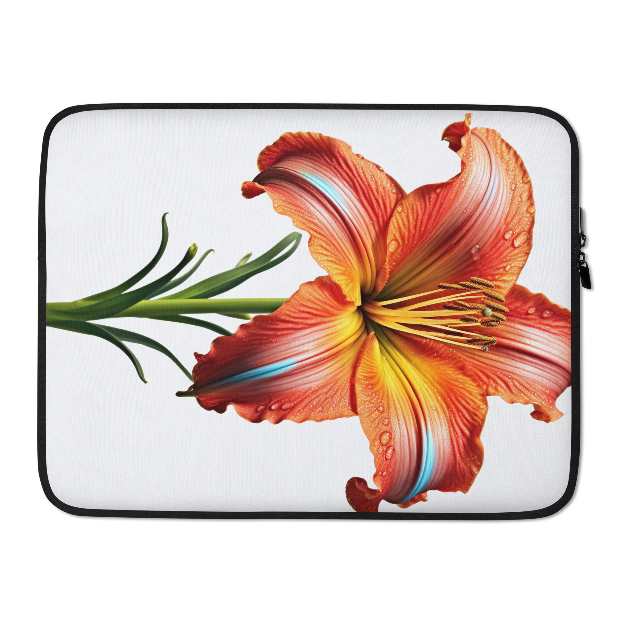 Daylily Flower Laptop Sleeve by Visual Verse - Image 1