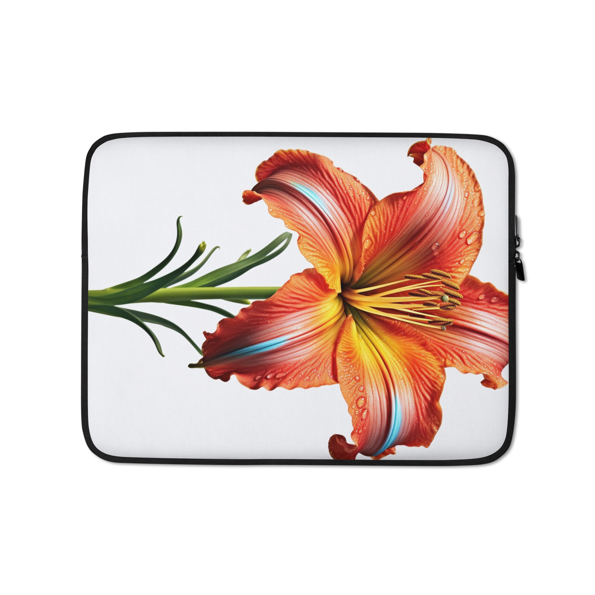 Daylily Flower Laptop Sleeve by Visual Verse - Image 2