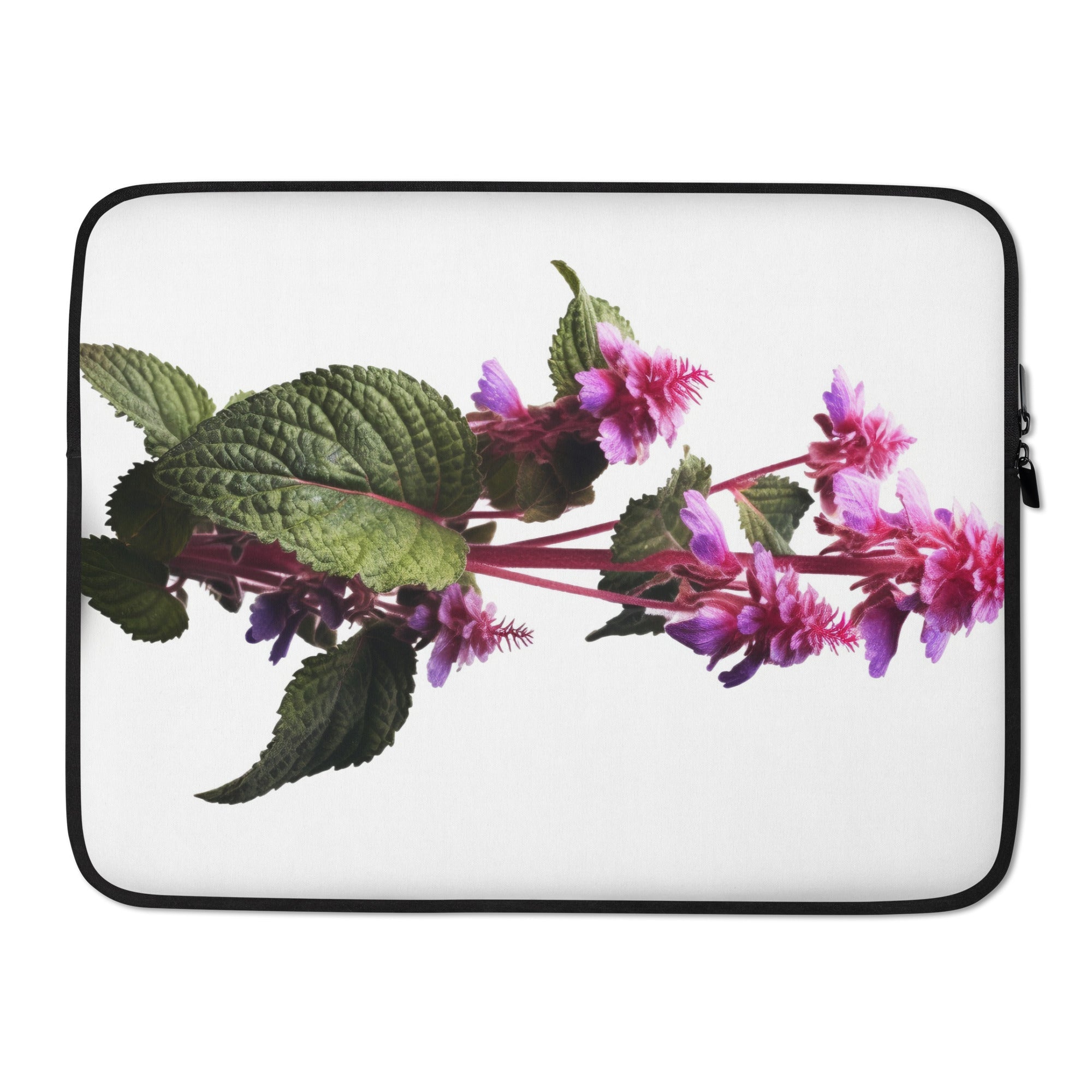 Dead Nettle Flower Laptop Sleeve by Visual Verse - Image 1