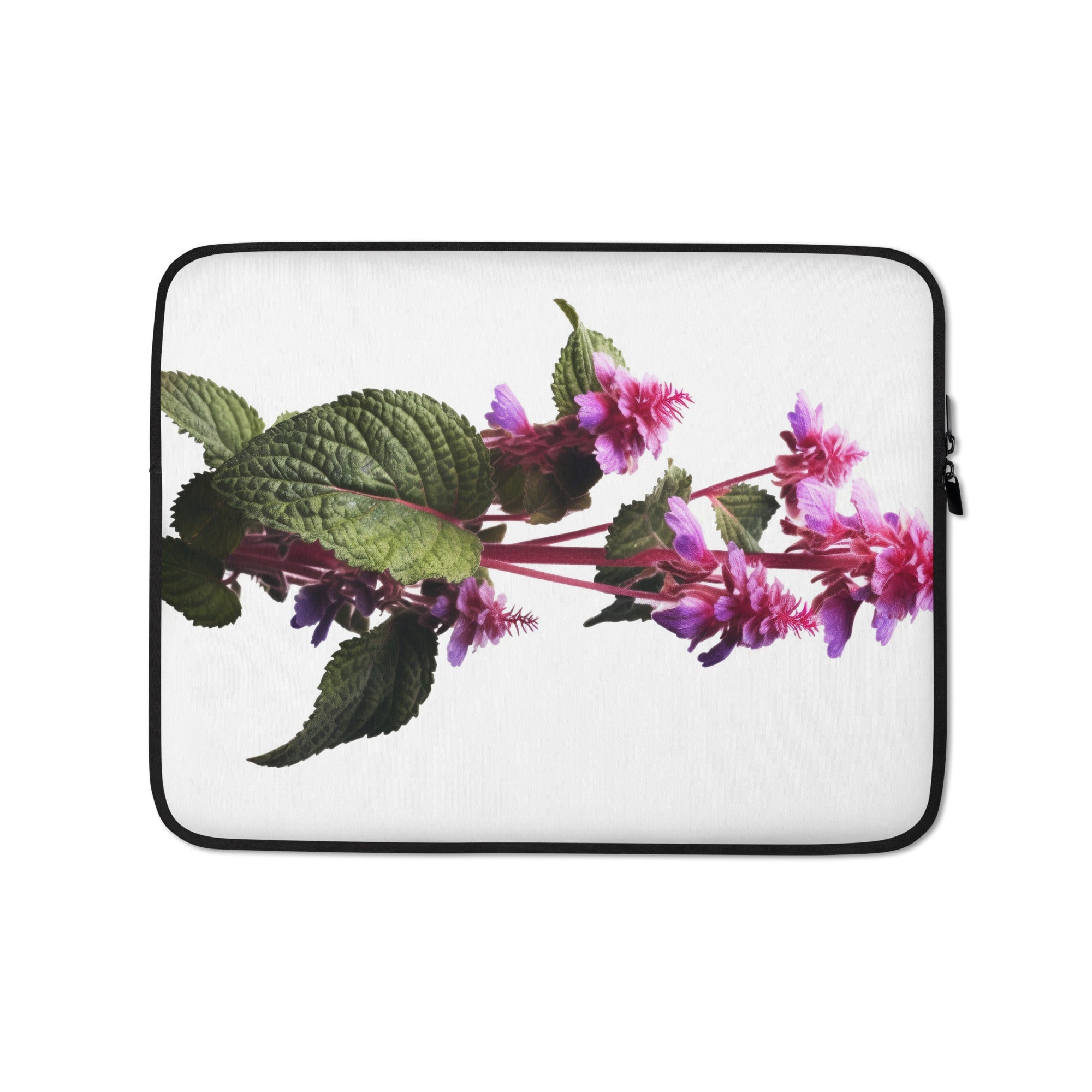 Dead Nettle Flower Laptop Sleeve by Visual Verse - Image 2