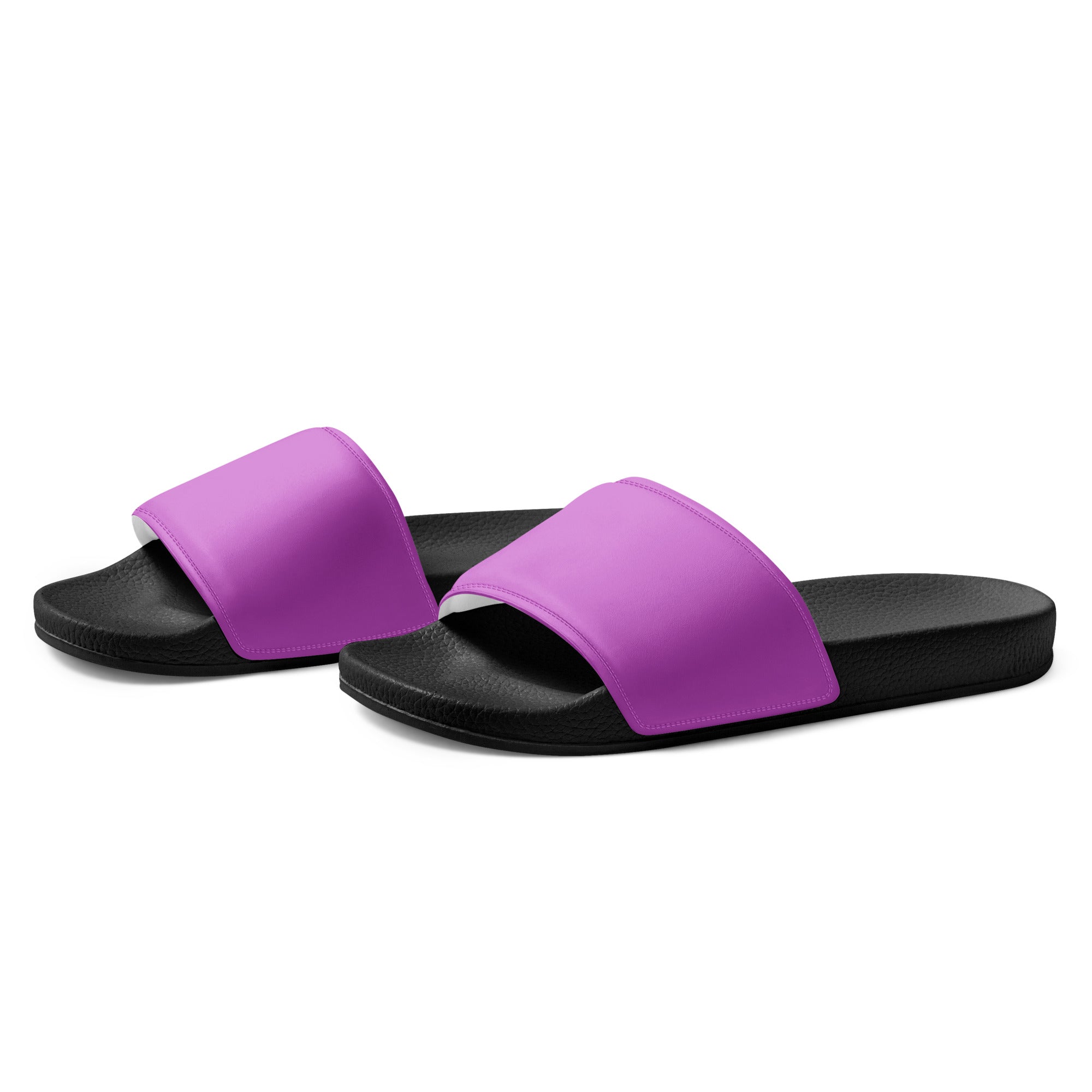 Deep Mauve Color Women's Slides by Visual Verse - Image 3