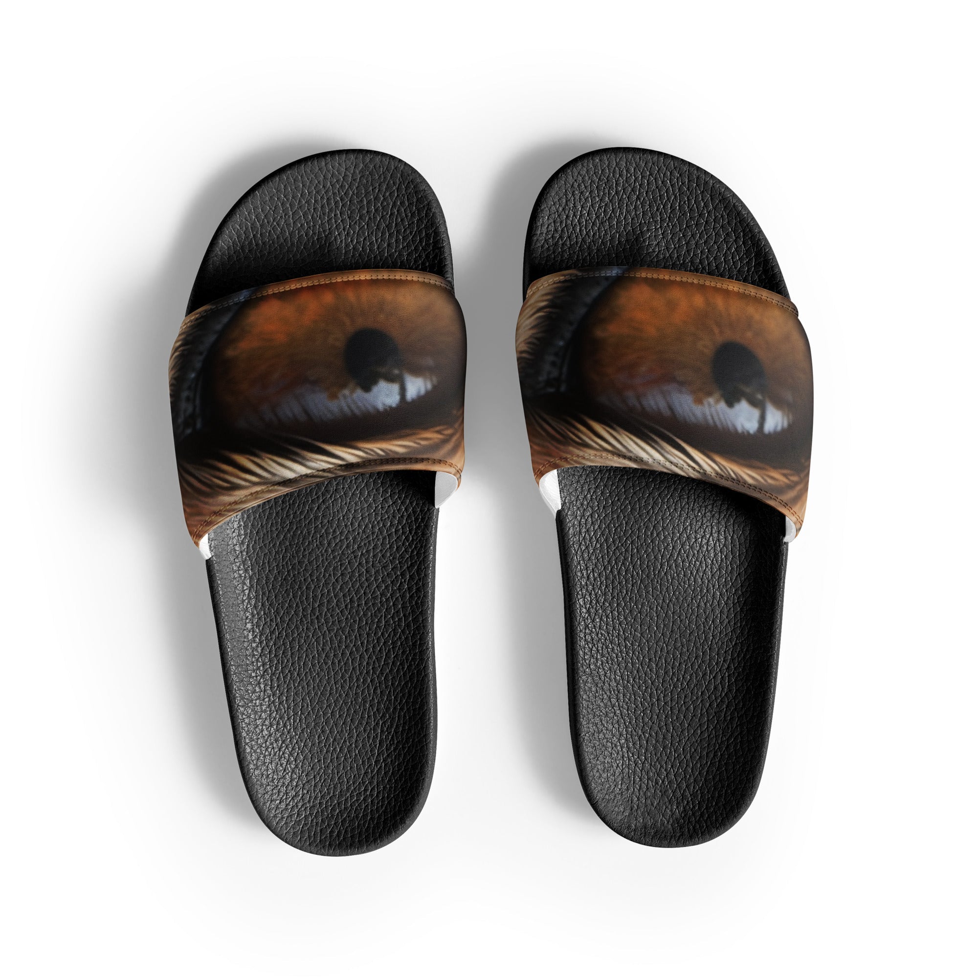 Deer Fur Men's Slides by Visual Verse - Image 1