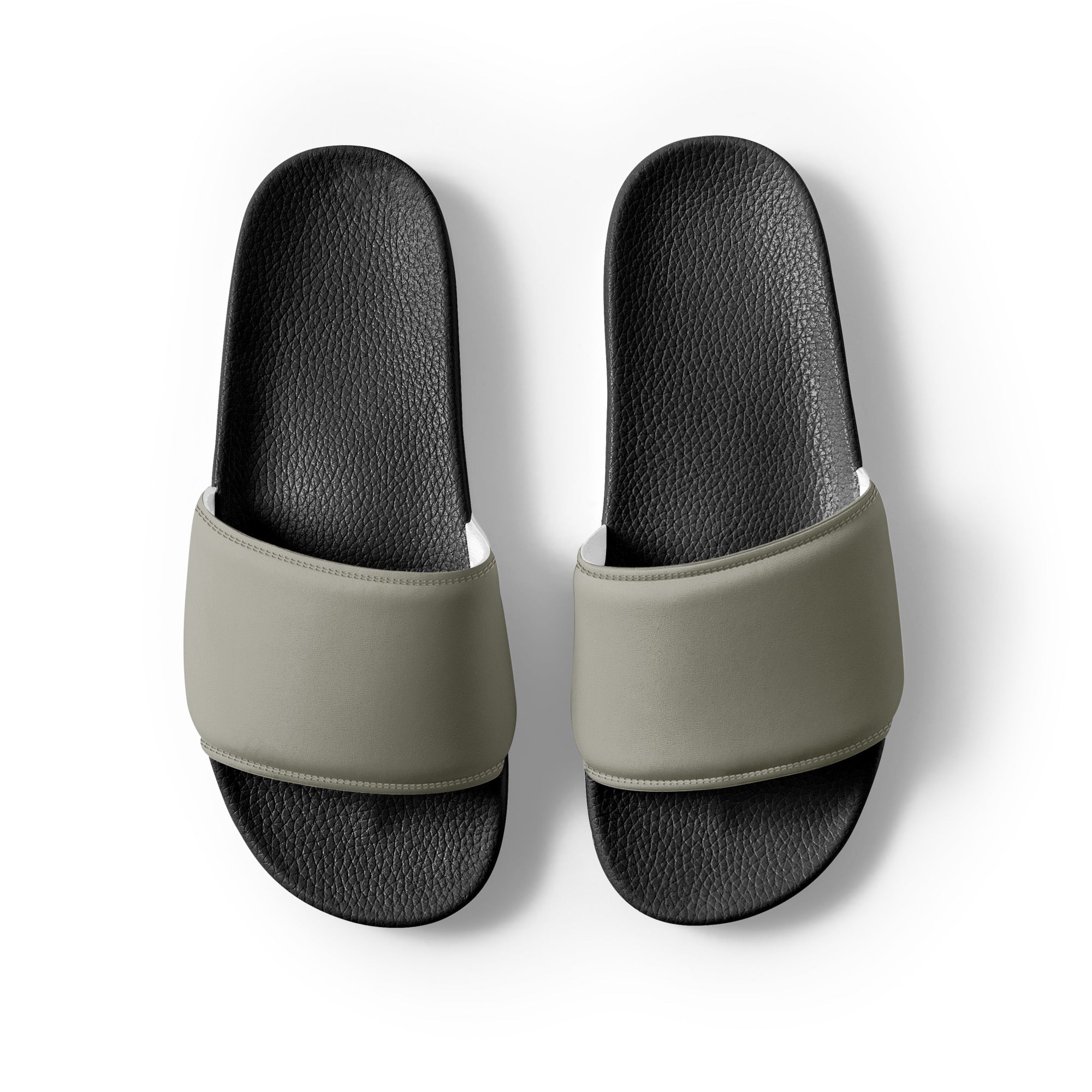 Delta Gray Color Men's Slides by Visual Verse - Image 2