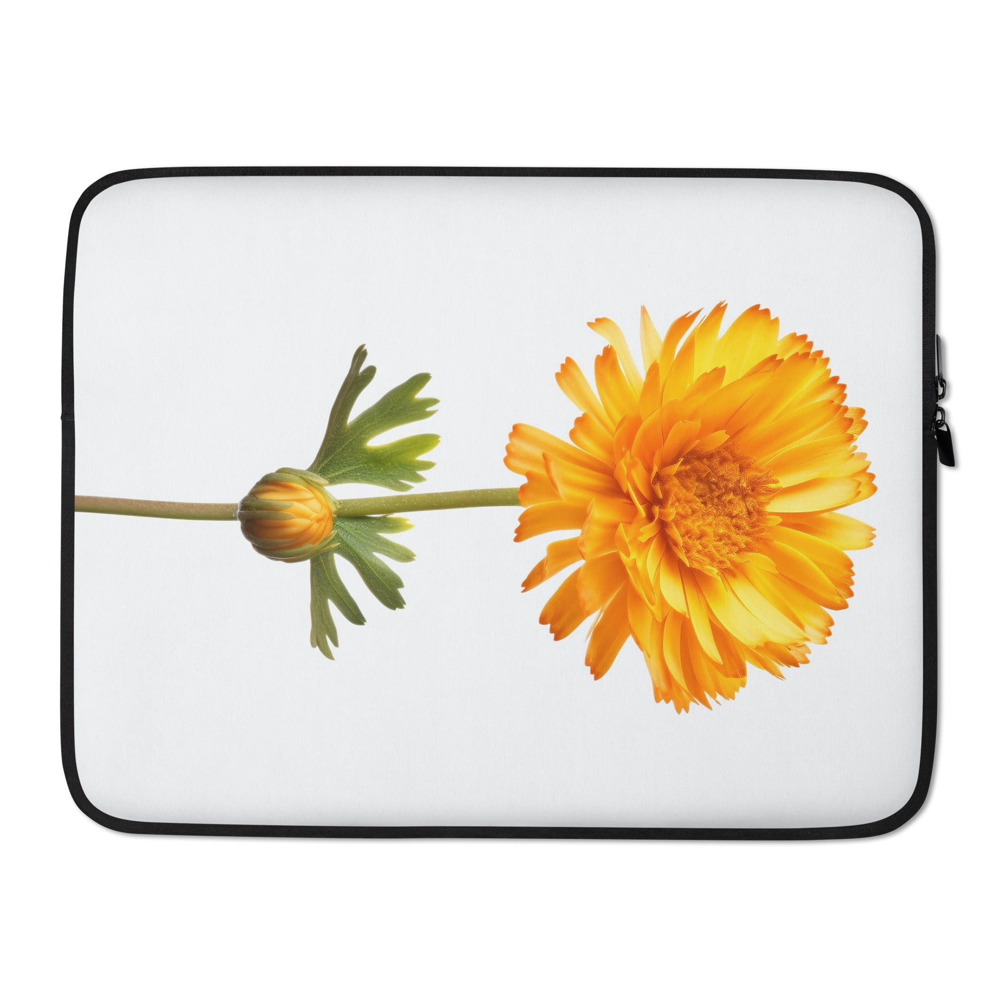 Desert Marigold Flower Laptop Sleeve by Visual Verse - Image 1