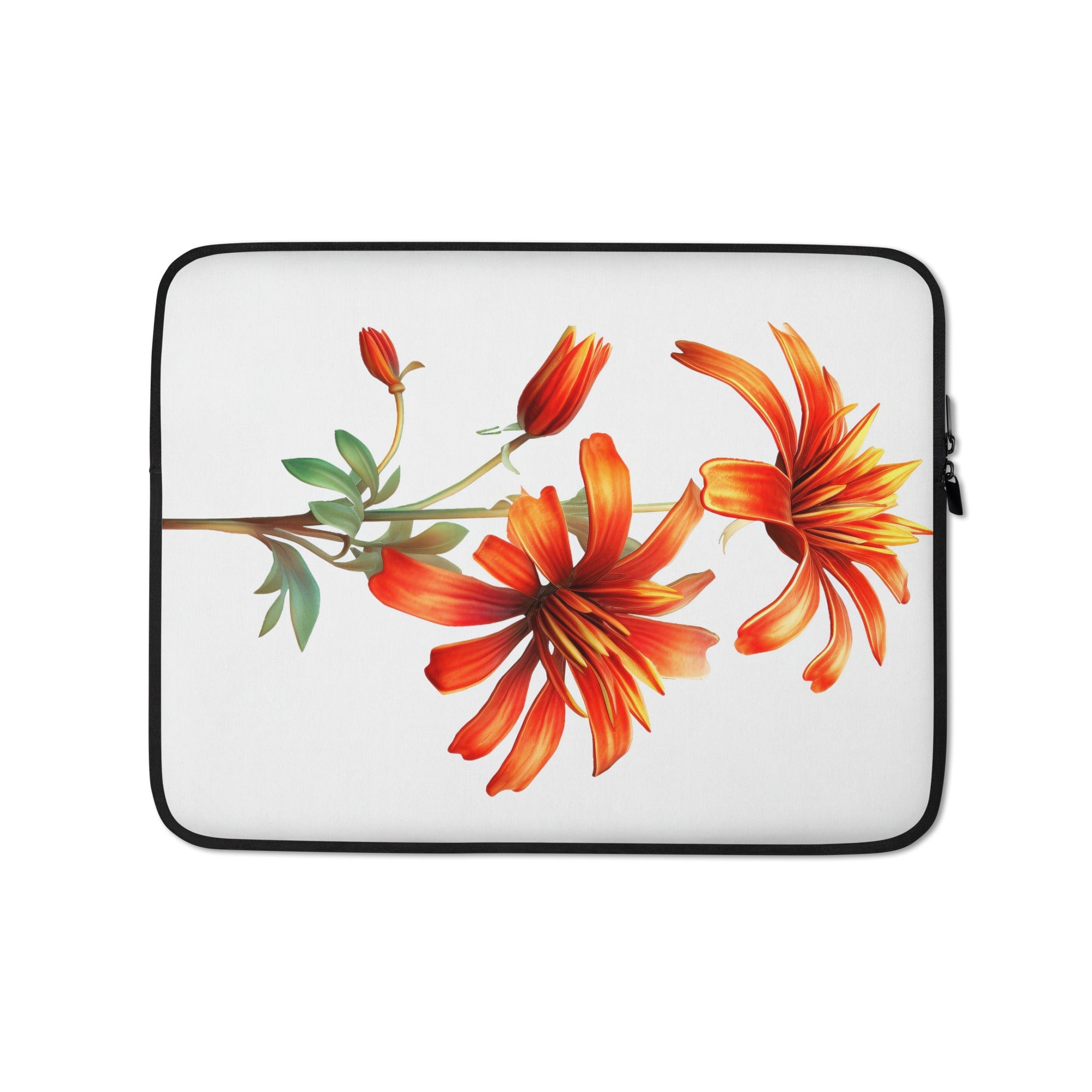 Dicliptera Flower Laptop Sleeve by Visual Verse - Image 2