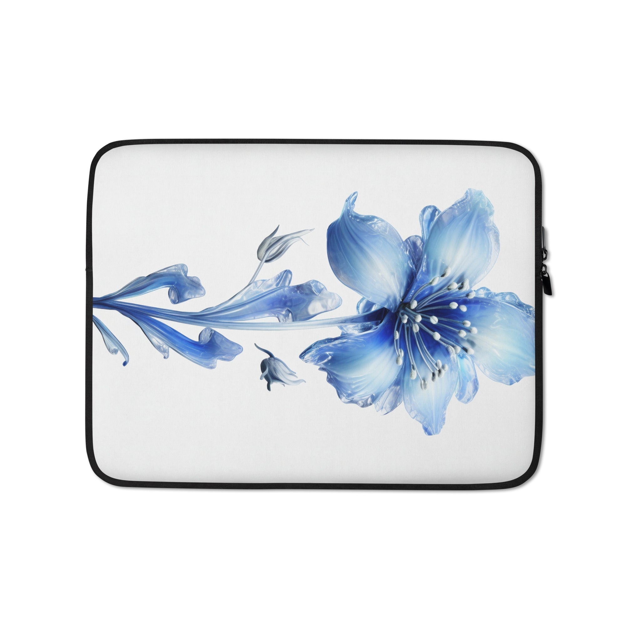 Didiscus Flower Laptop Sleeve by Visual Verse - Image 2