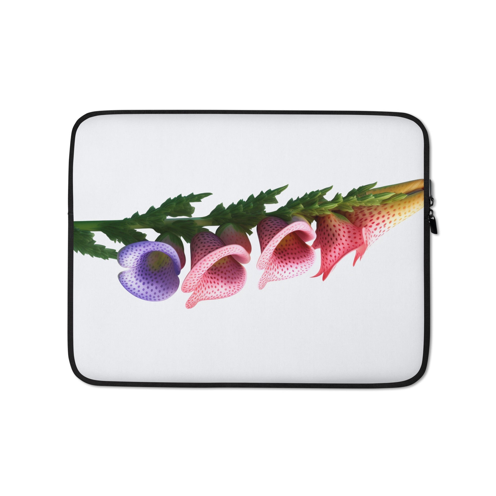 Digitalis Flower Laptop Sleeve by Visual Verse - Image 2