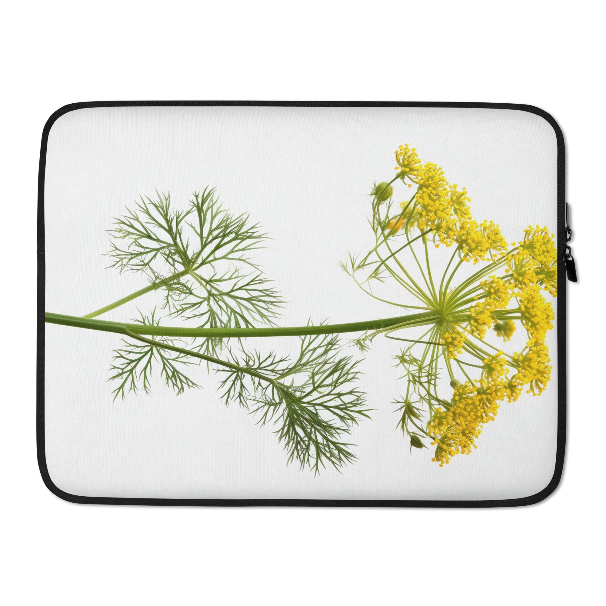 Dill Flower Laptop Sleeve by Visual Verse - Image 1