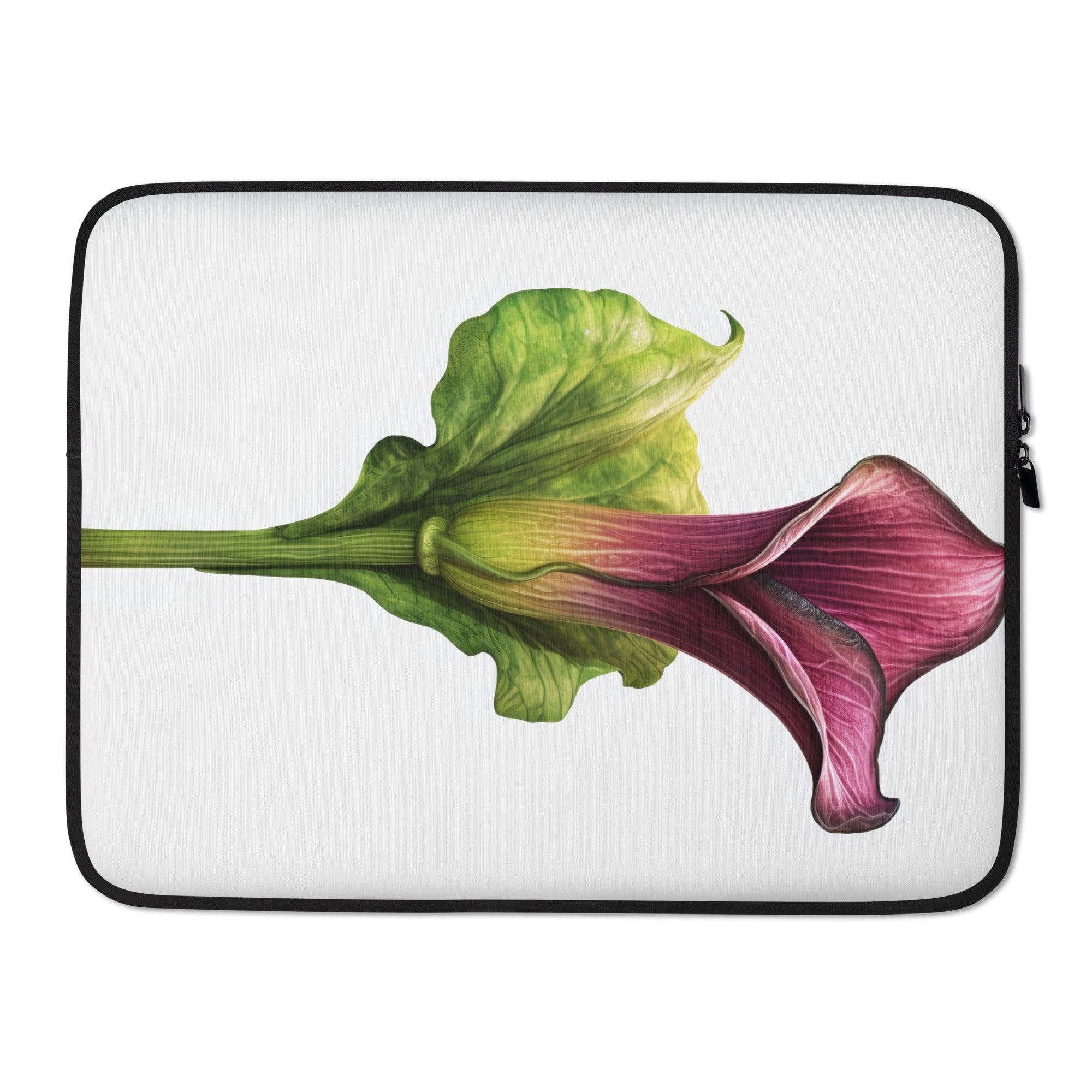 Dragon Arum Flower Laptop Sleeve by Visual Verse - Image 1