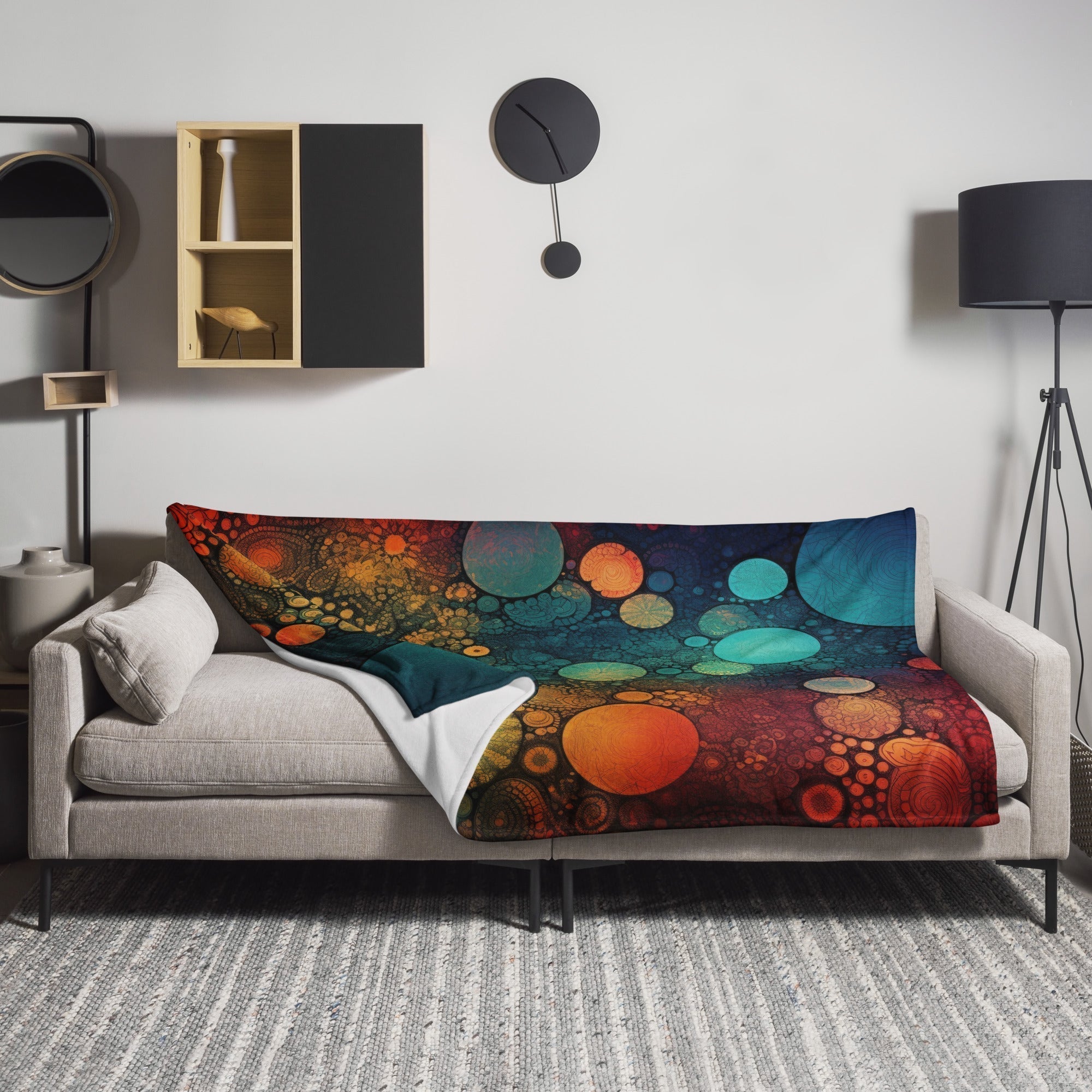 Dreamy Cosmic Microwave Background Blanket by Visual Verse - Image 1