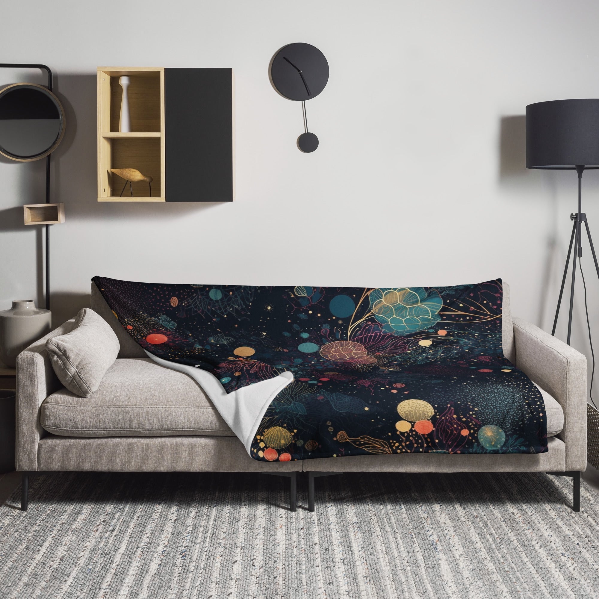 Dreamy Galaxy Polyester Blanket by Visual Verse - Image 1