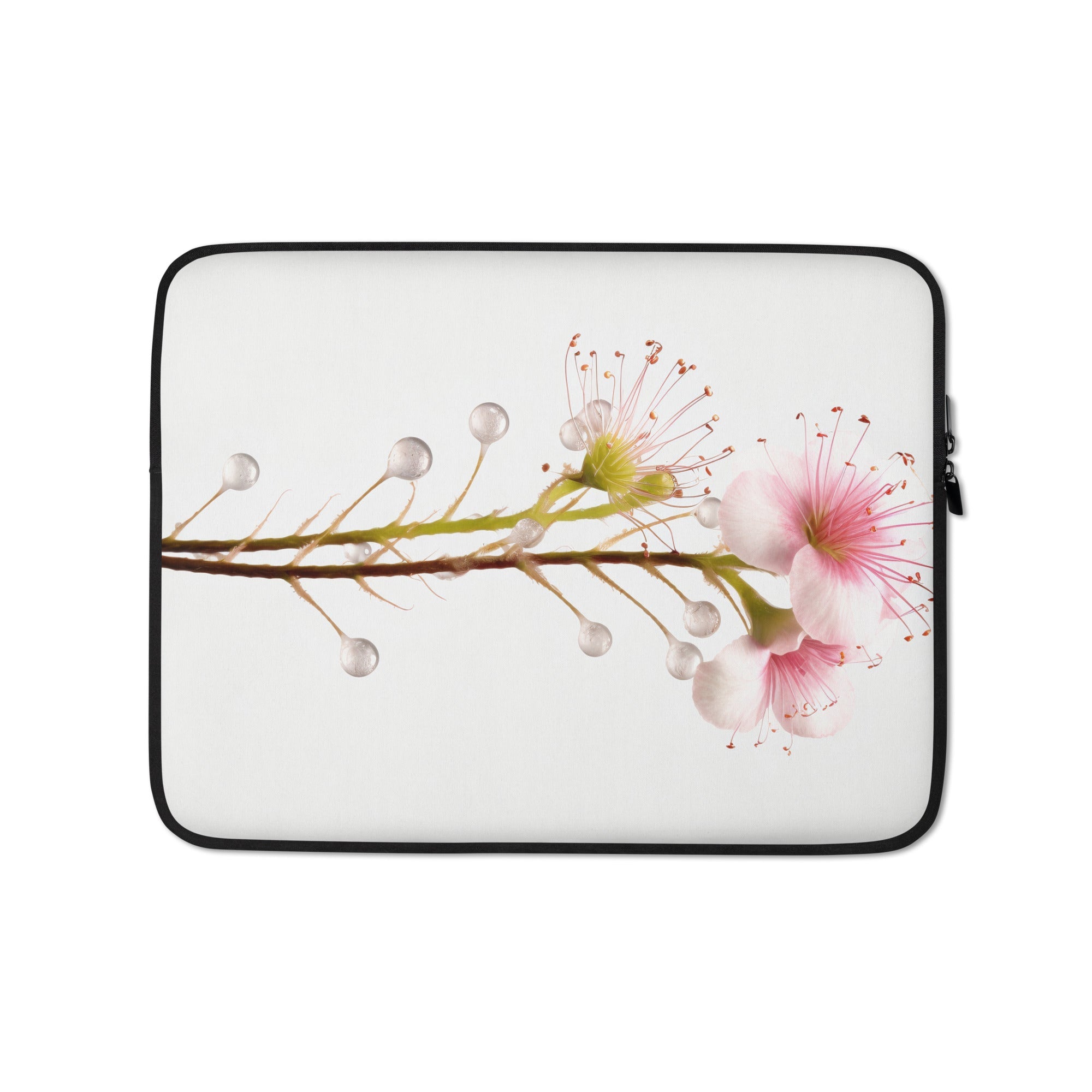 Drosera Flower Laptop Sleeve by Visual Verse - Image 2