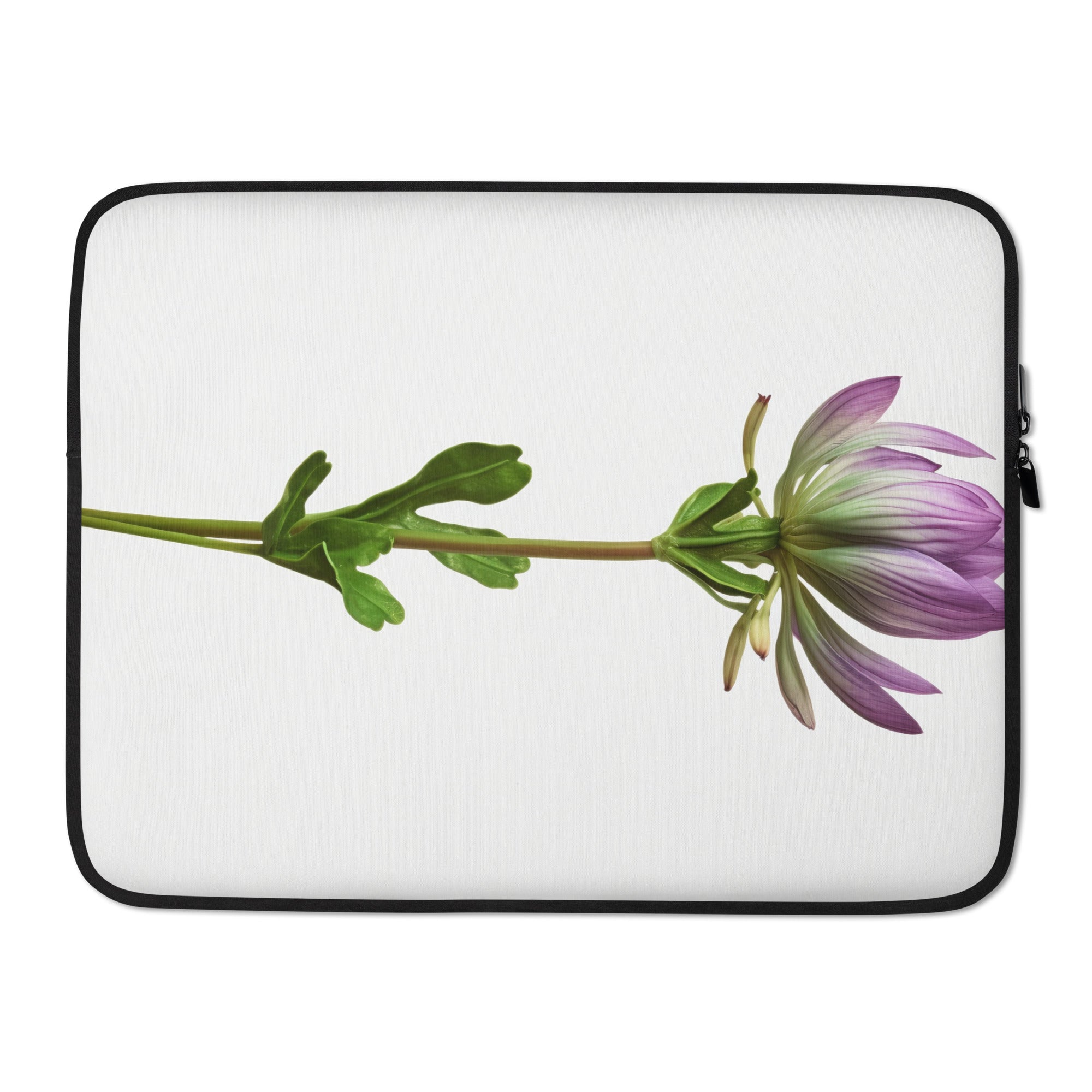 Drumstick Flower Laptop Sleeve by Visual Verse - Image 1