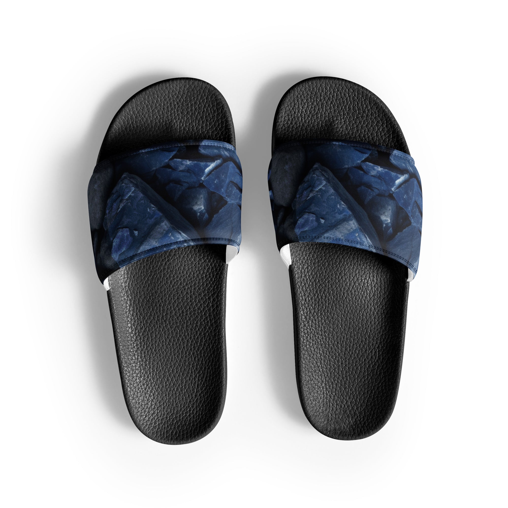 Dumortierite Men's Slides by Visual Verse - Image 1