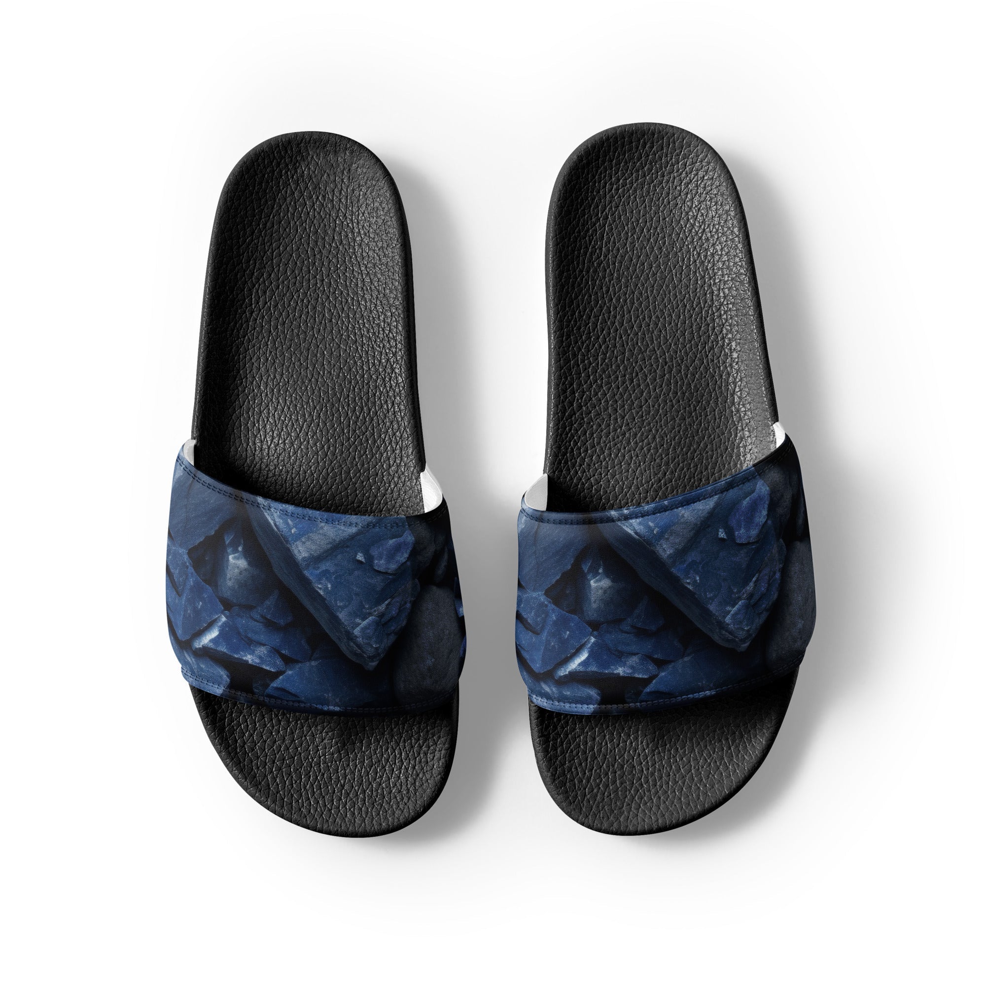 Dumortierite Men's Slides by Visual Verse - Image 2