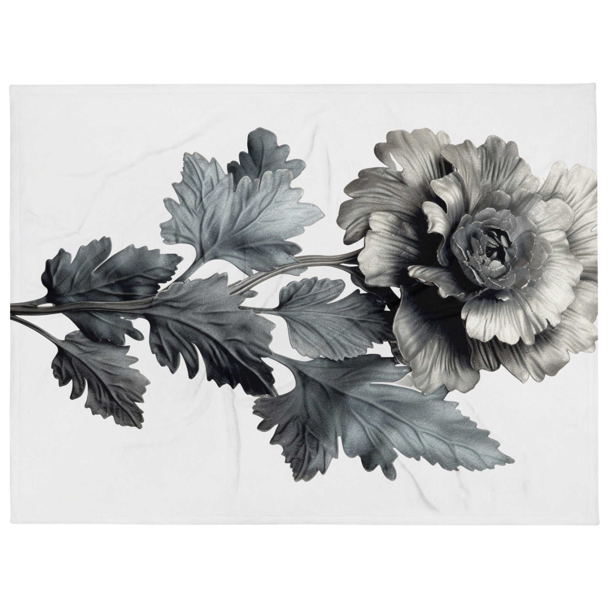 Dusty Miller Flower Blanket by Visual Verse - Image 1