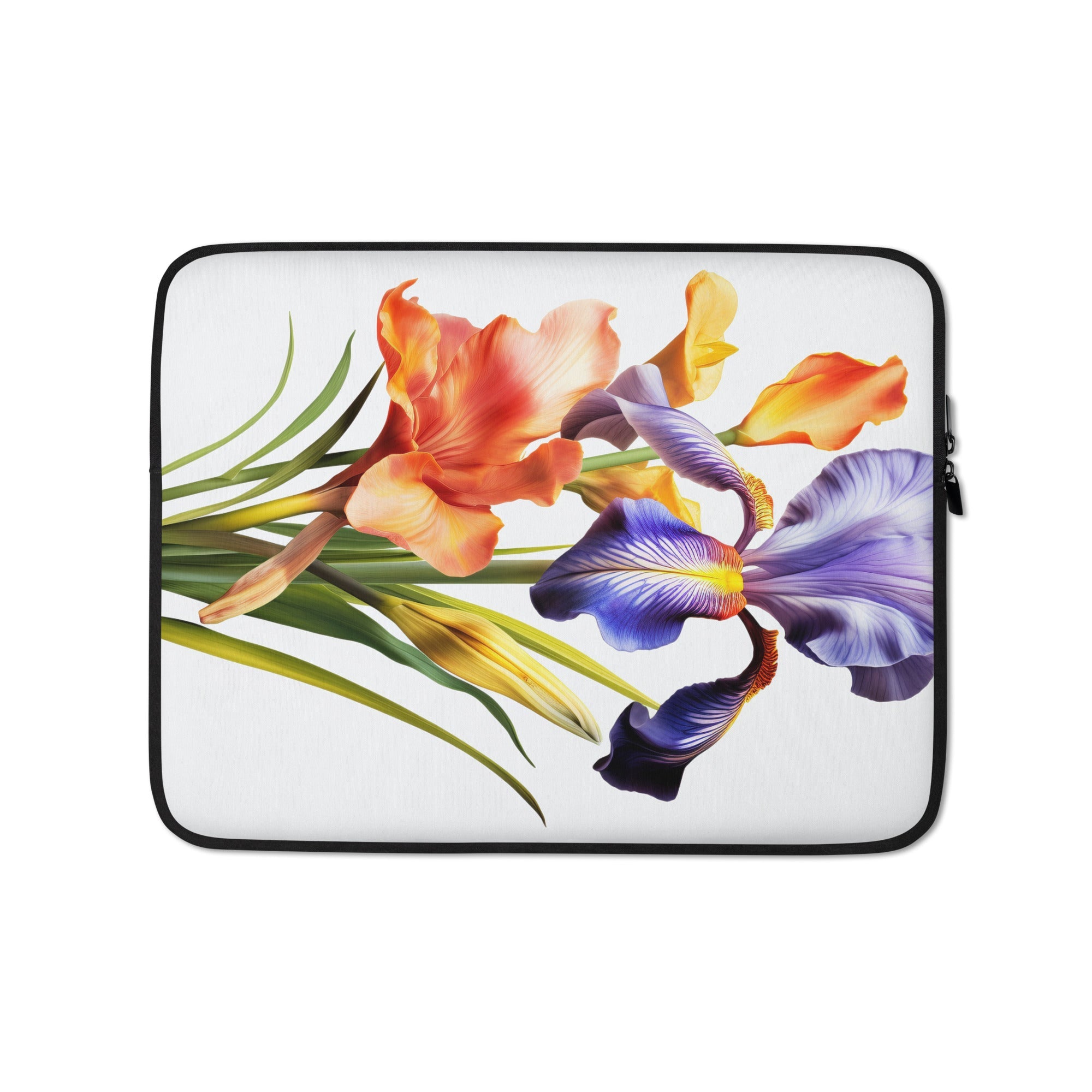 Dutch Iris Flower Laptop Sleeve by Visual Verse - Image 2