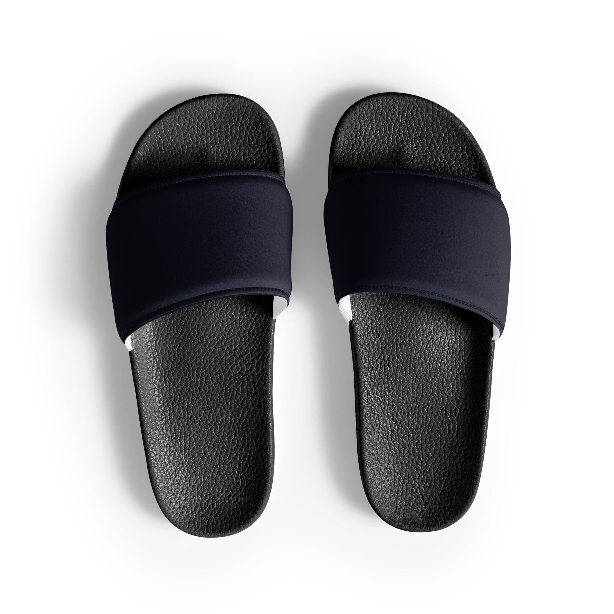 Ebony Color Men's Slides by Visual Verse - Image 1