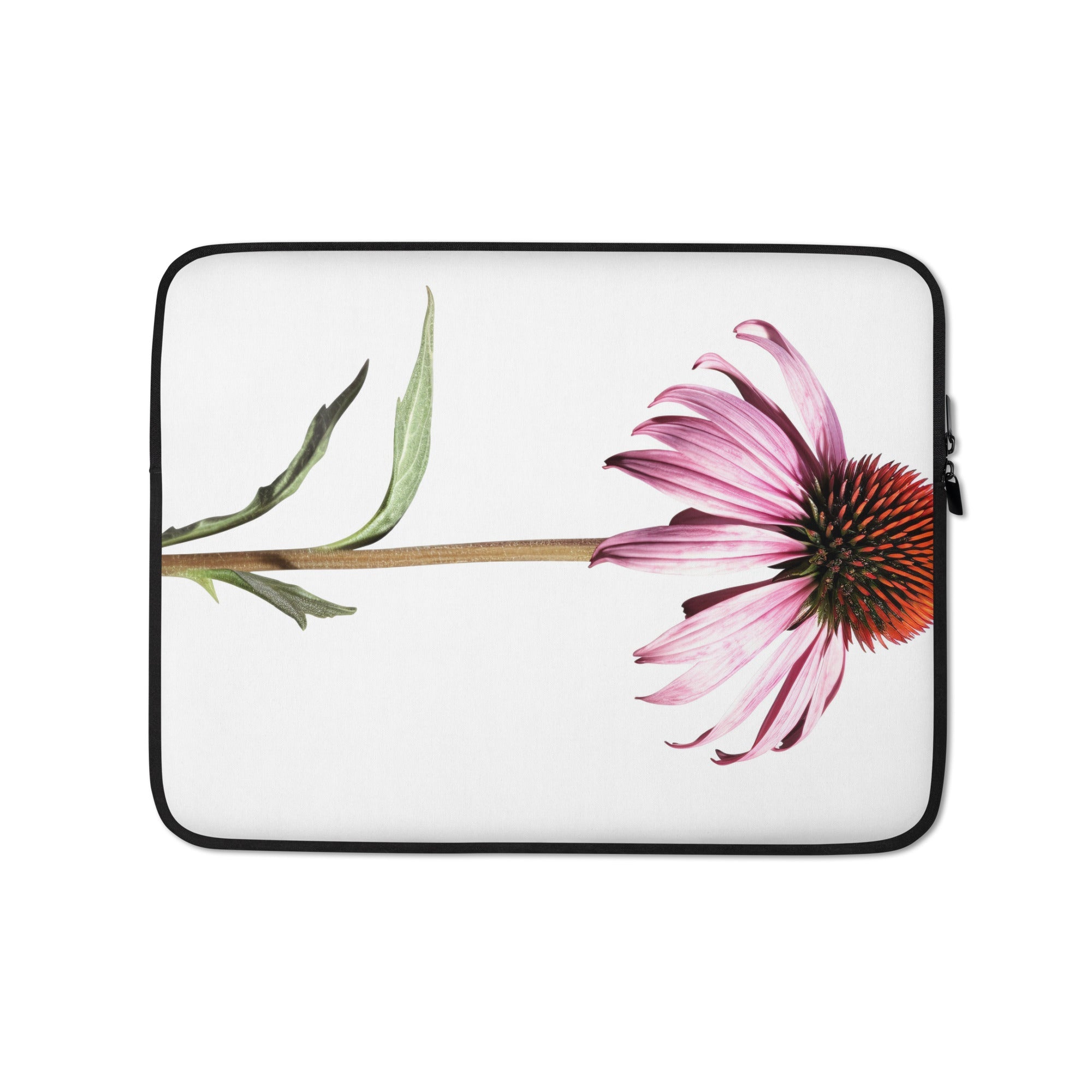 Echinacea Flower Laptop Sleeve by Visual Verse - Image 2