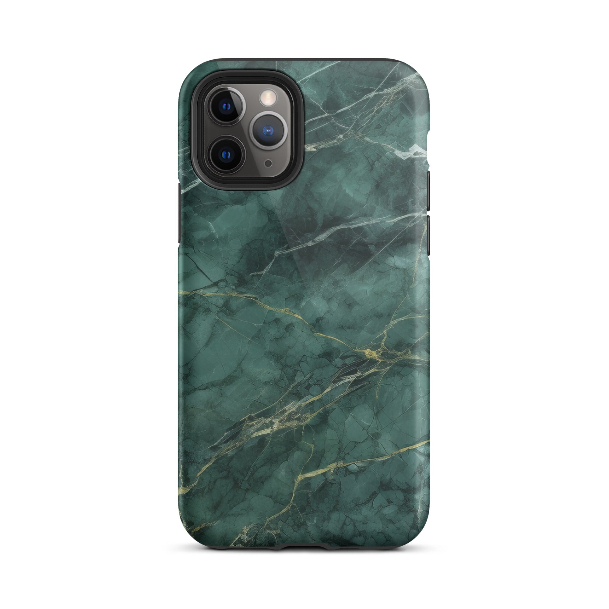 Emarld Green Granite iPhone Case by Visual Verse - Image 3