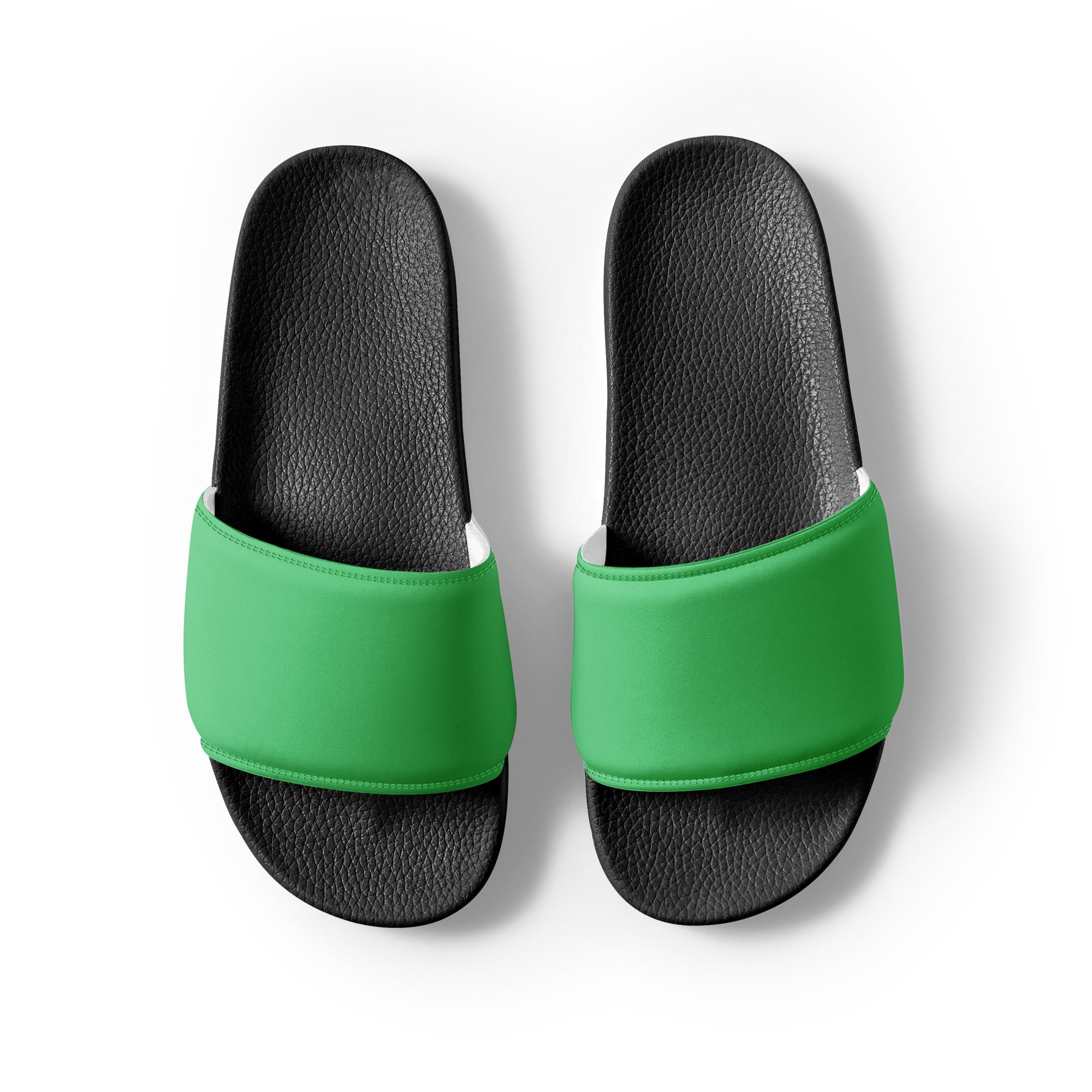 Emerald Color Men's Slides by Visual Verse - Image 2