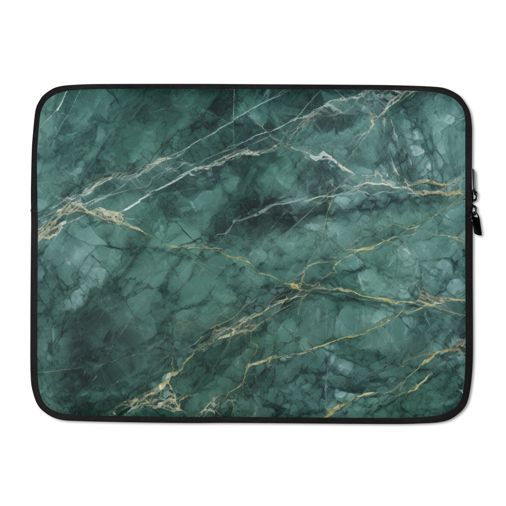 Emerald Granite Laptop Sleeve by Visual Verse - Image 1