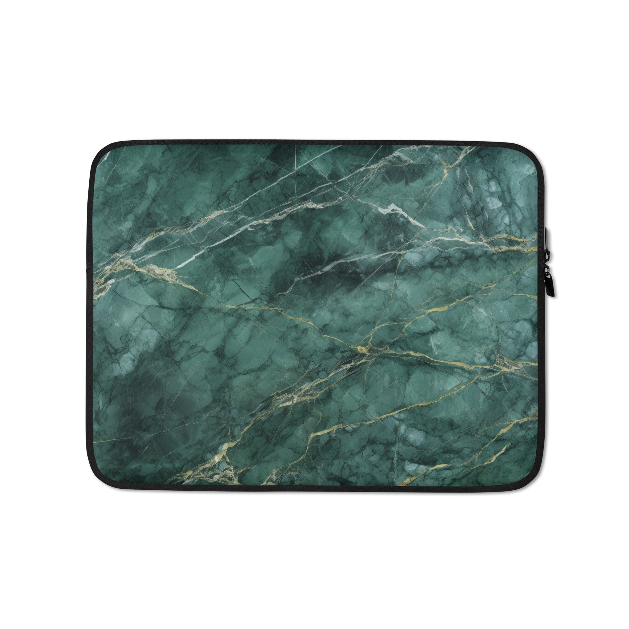 Emerald Granite Laptop Sleeve by Visual Verse - Image 2