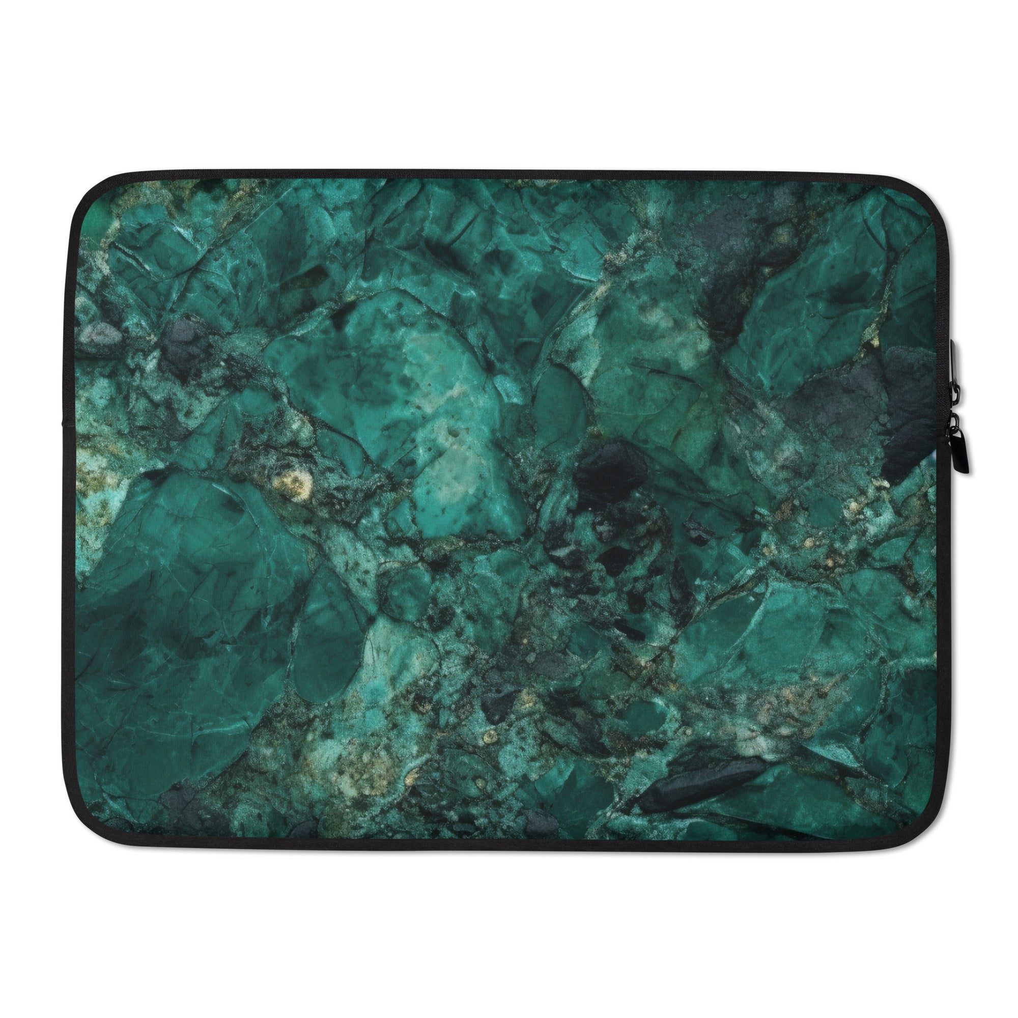 Emerald Pearl Laptop Sleeve by Visual Verse - Image 1