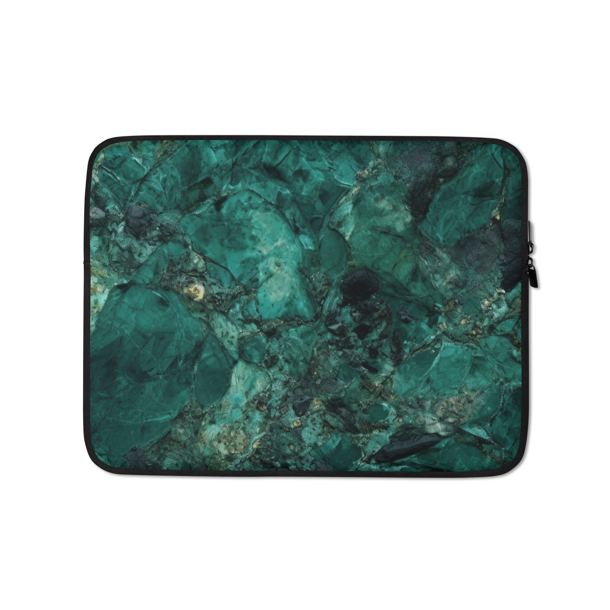 Emerald Pearl Laptop Sleeve by Visual Verse - Image 2