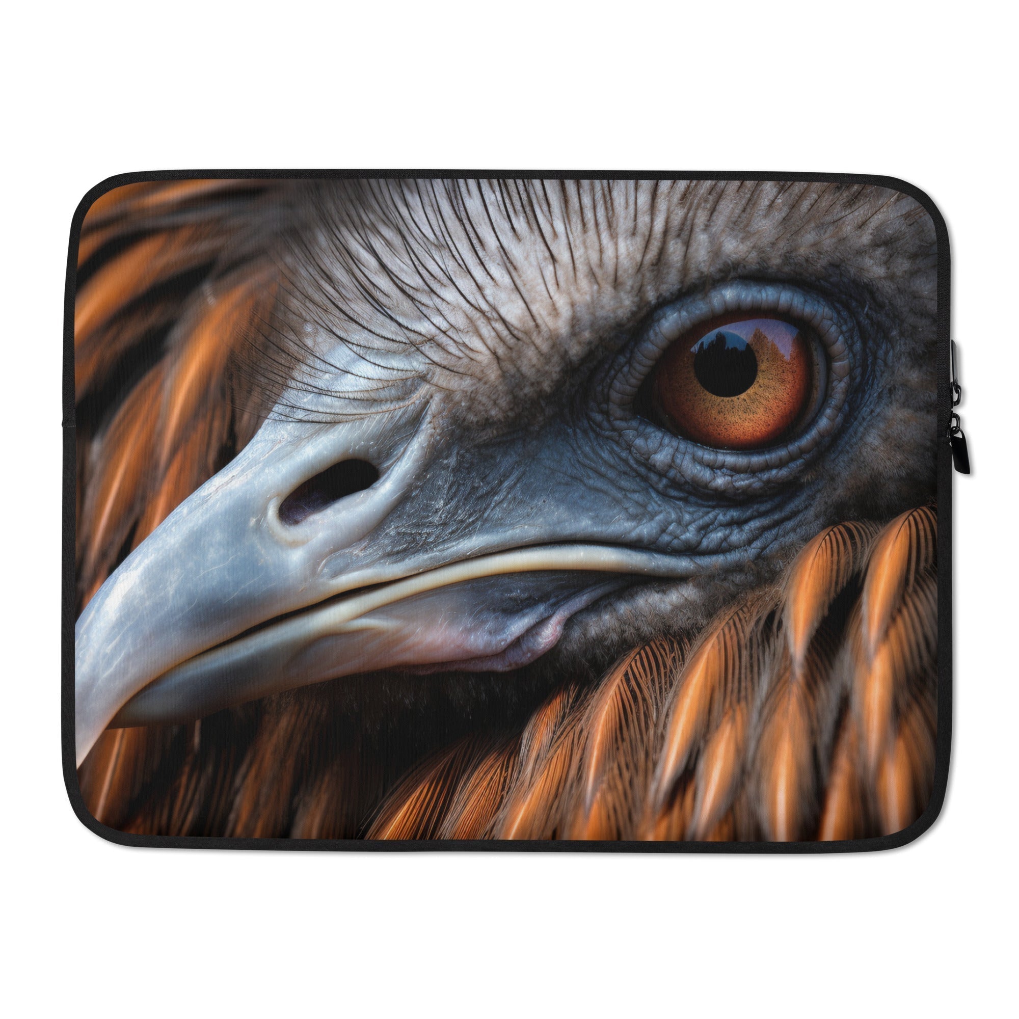 Emu Feather Laptop Sleeve by Visual Verse - Image 1